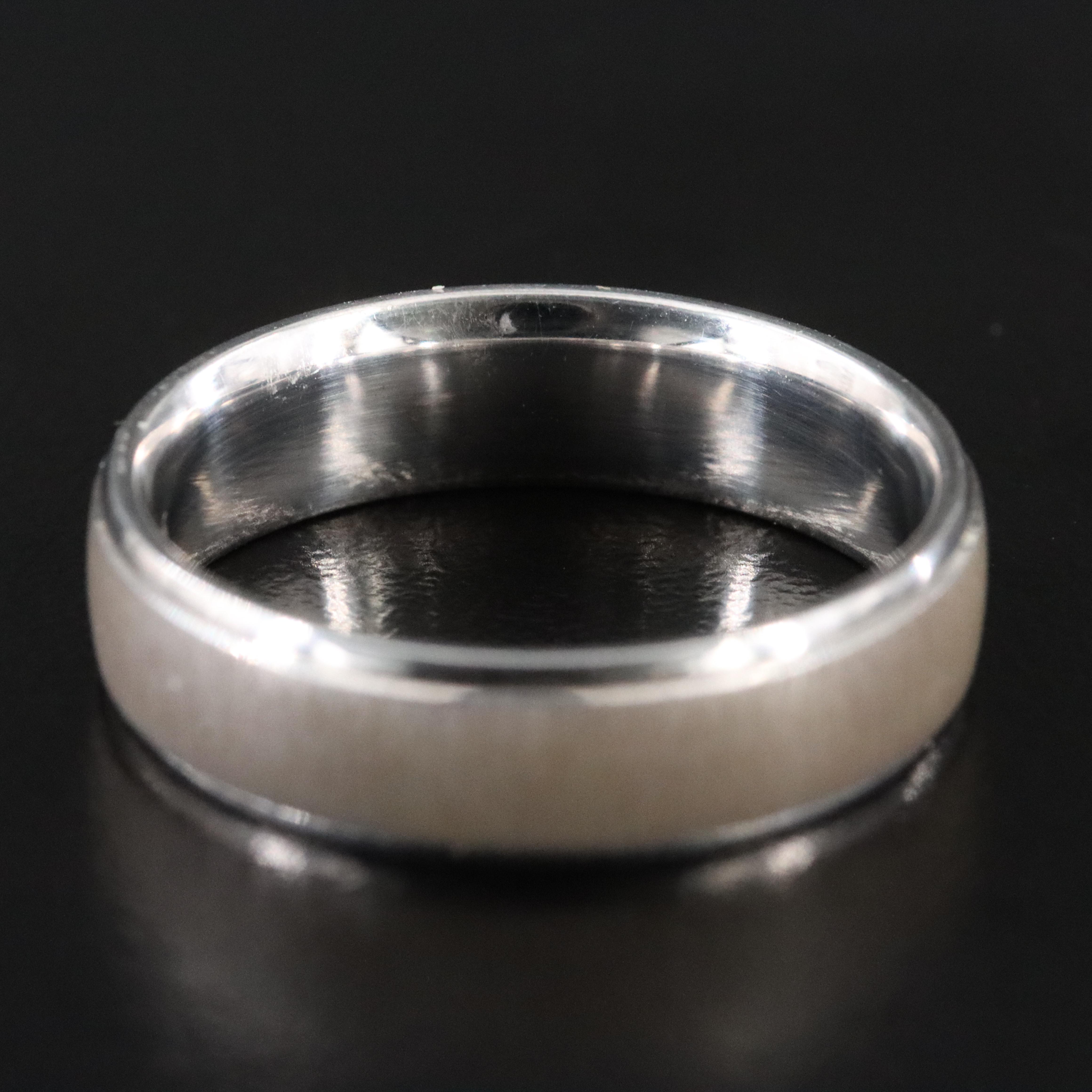 935 Silver Band with Brush Finish