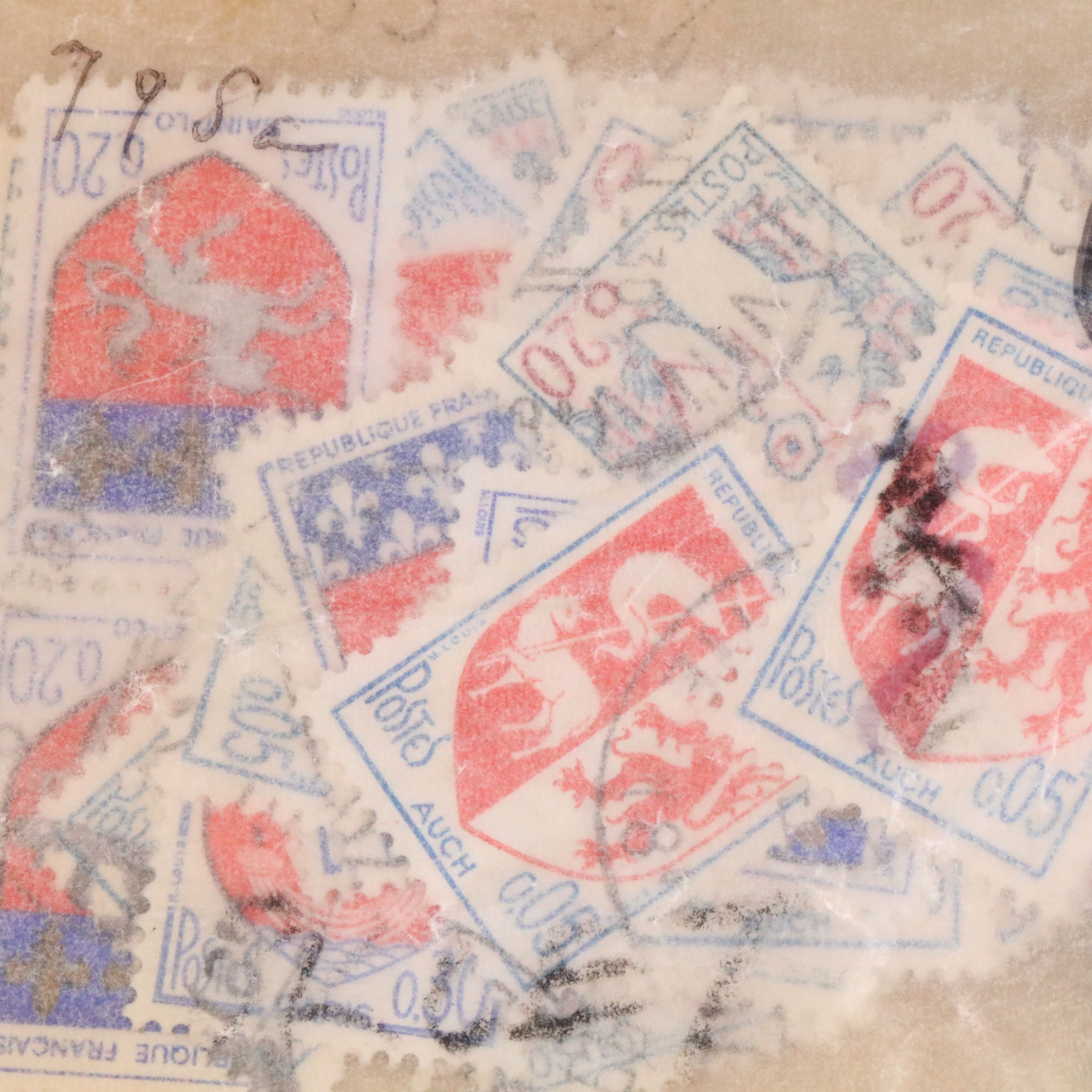 Collection of Vintage World Postage Stamps