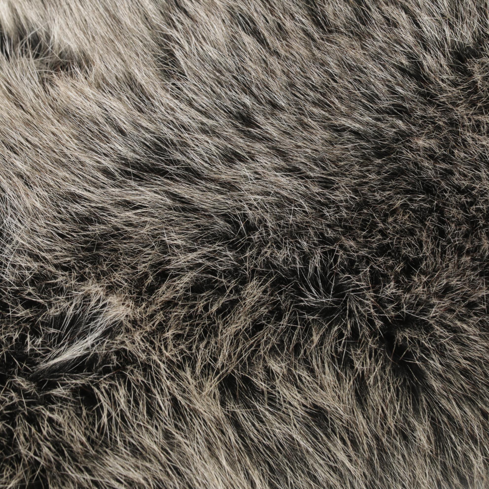 Silver Fox Fur and Wolf Fur Shawl Collars