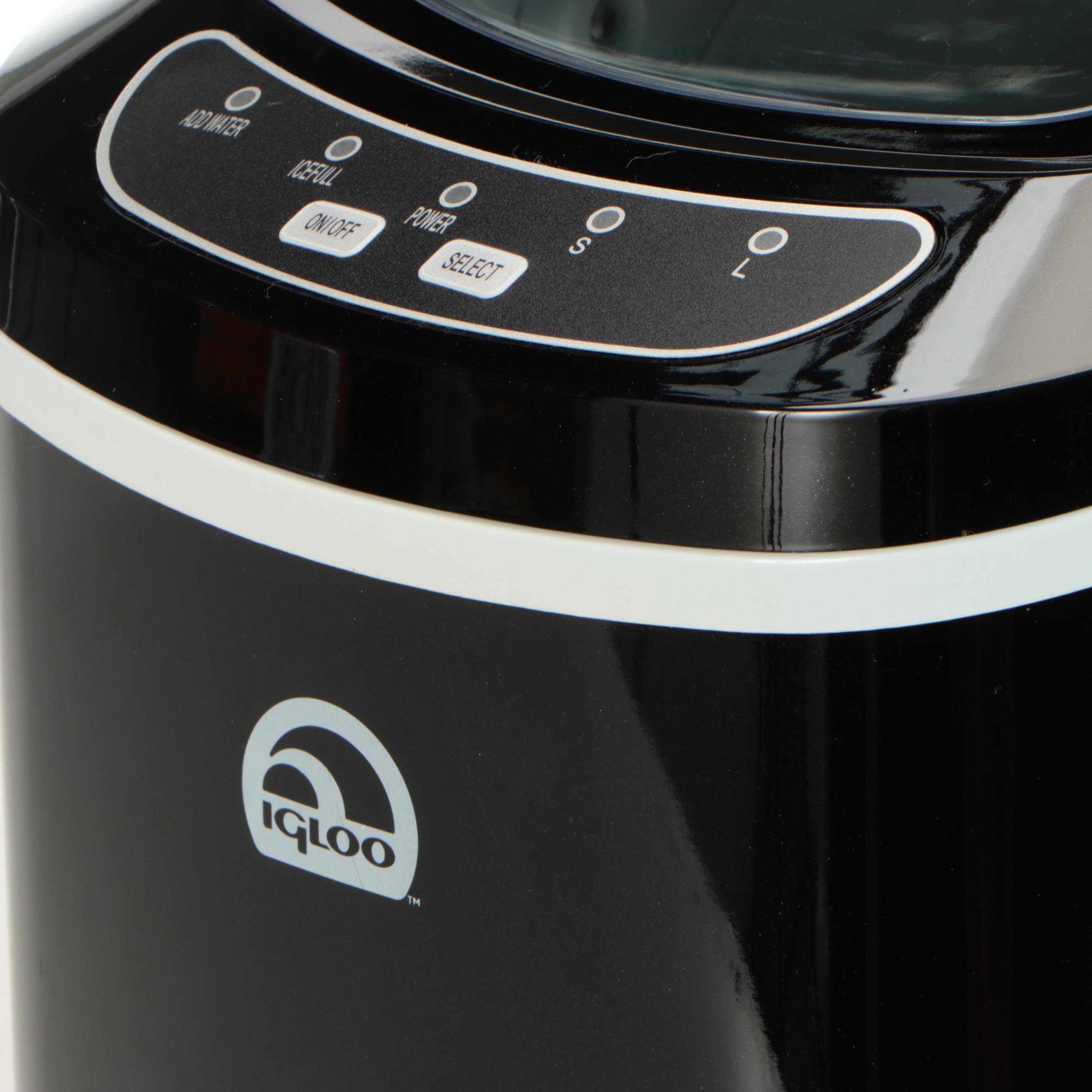 Igloo Counter Top Ice Maker with Gailstyn Metal Ice Bucket