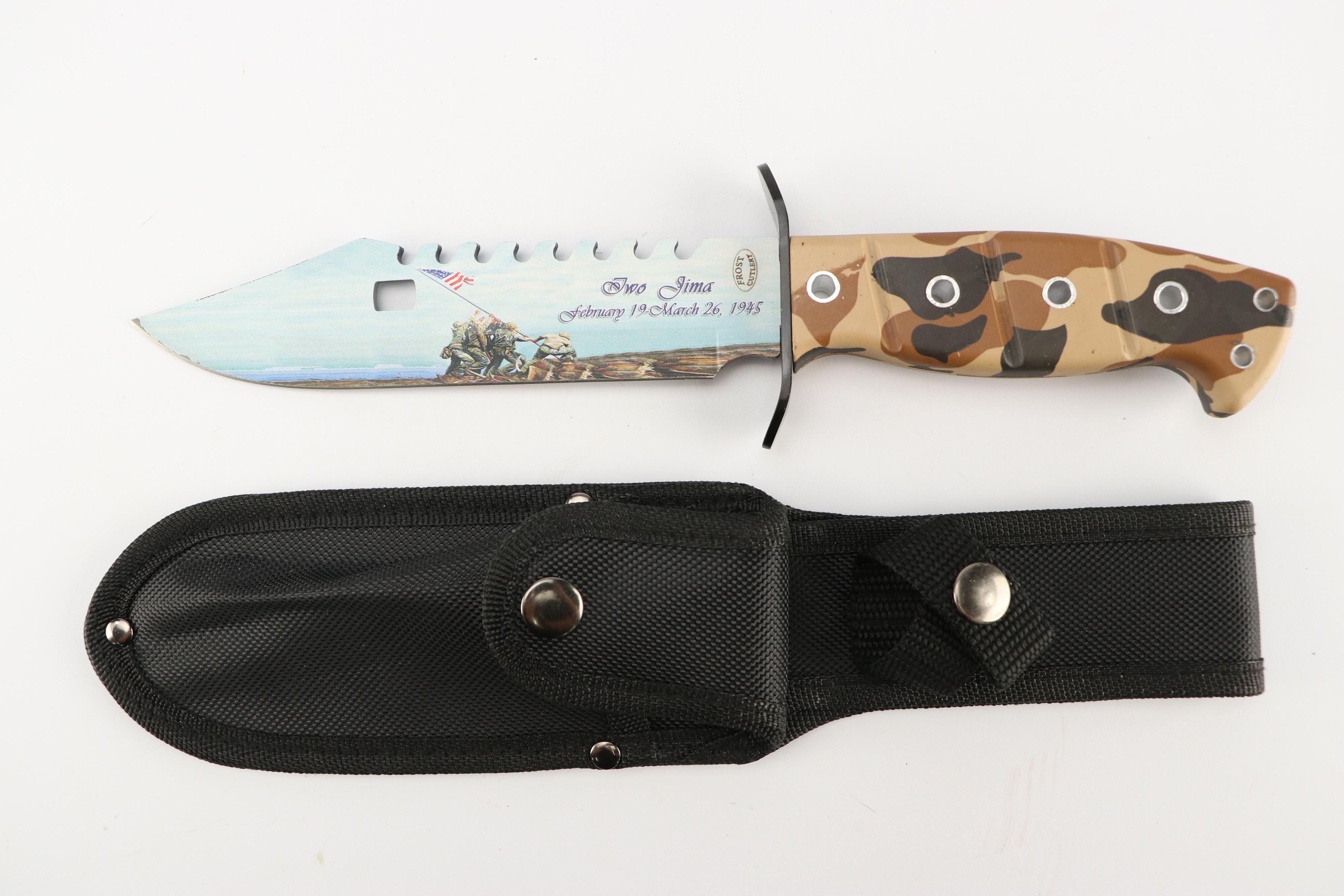 American Hunter and Frost Cutlery Iwo Jima Commemorative Fixed Blade Knives