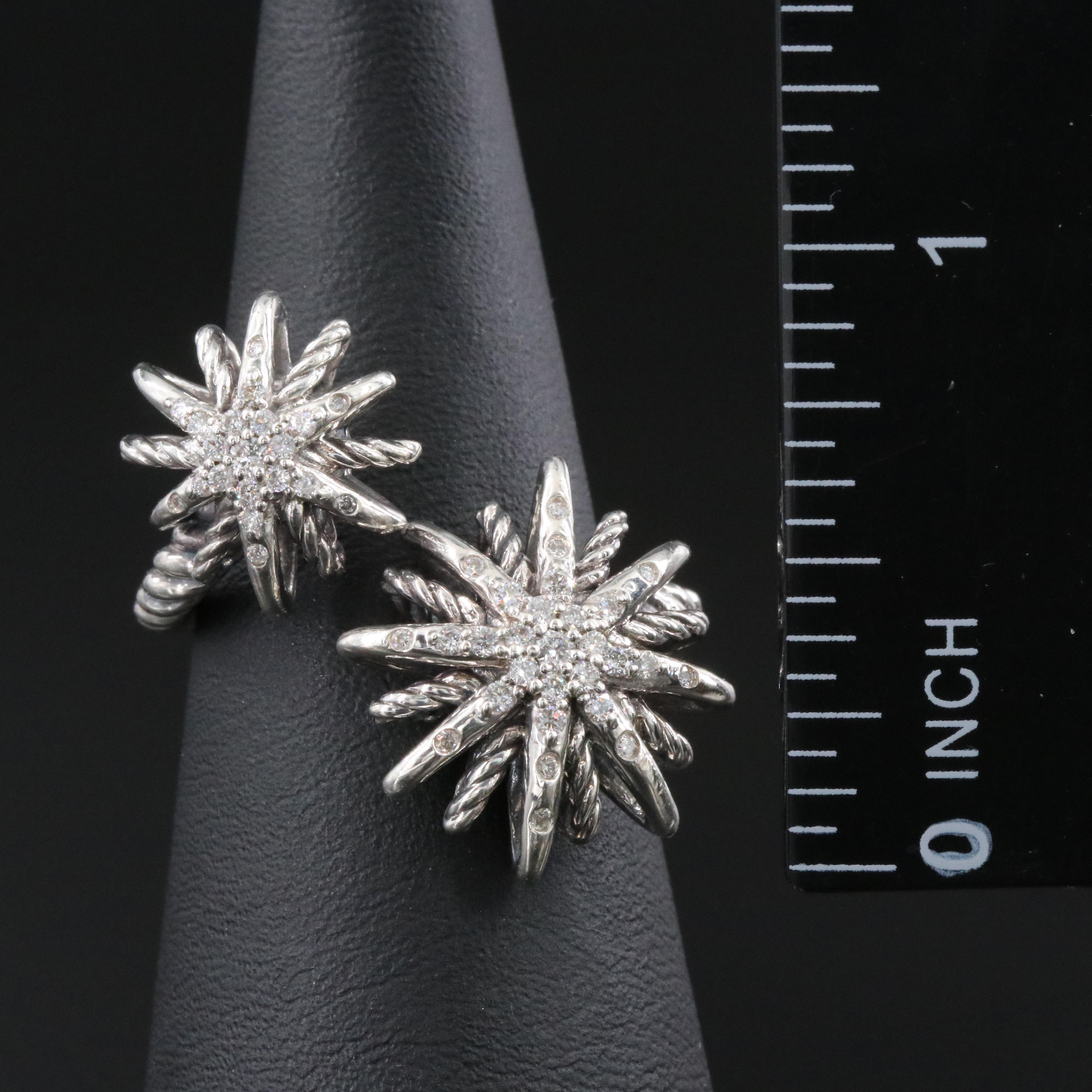 David Yurman Starburst Sterling 0.30 CTW Diamond Ring