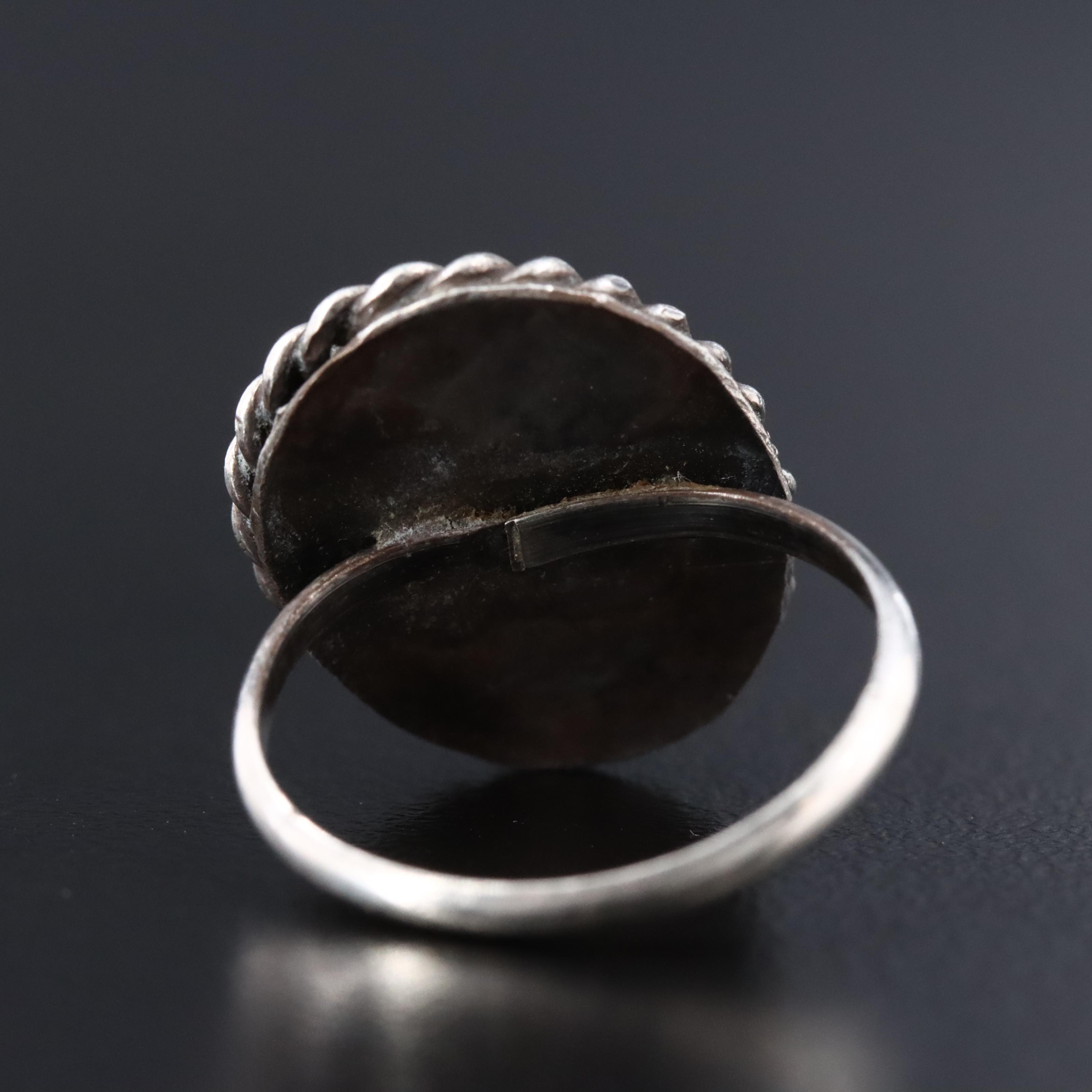 Sterling Faux Turquoise Ring