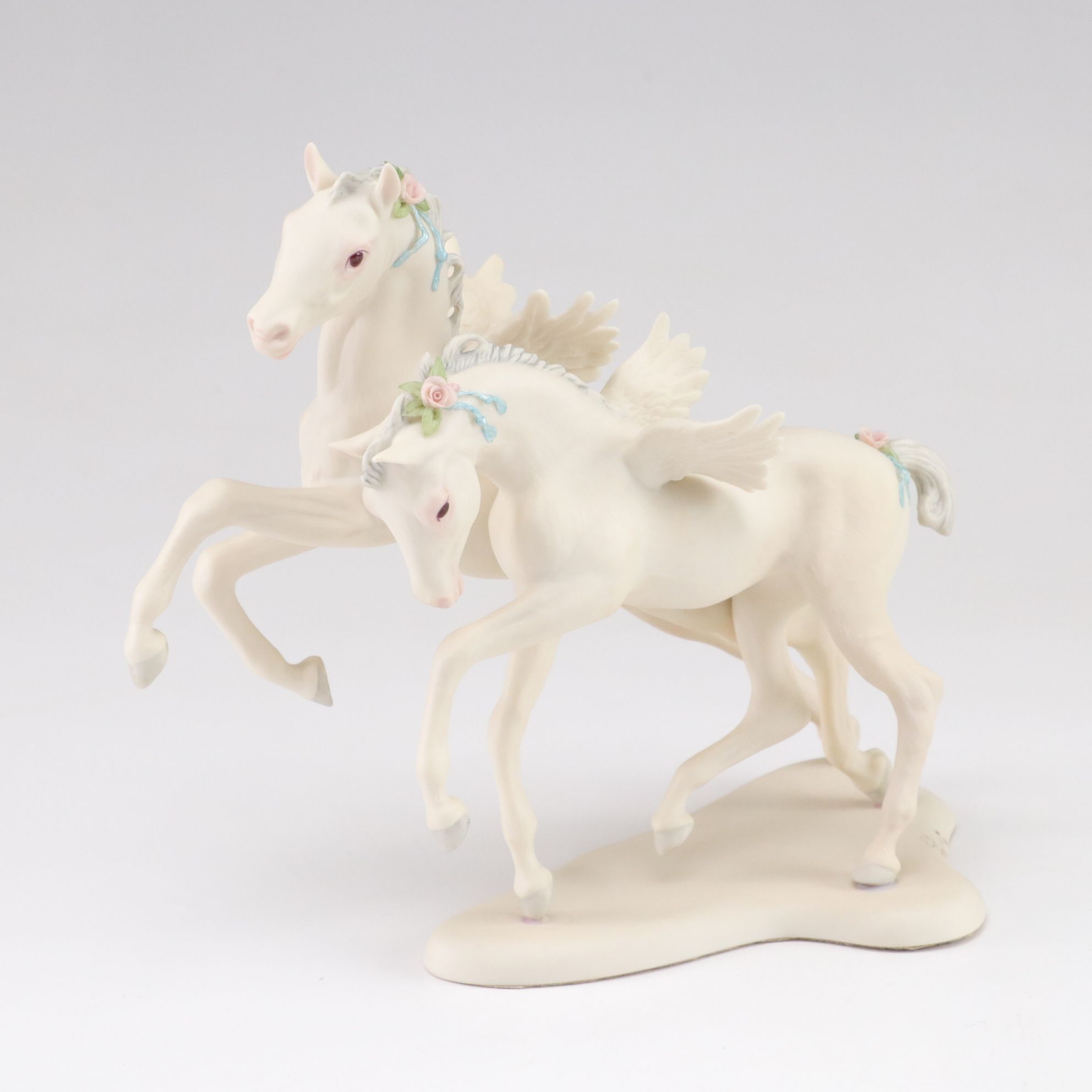 Cybis Pegasus Colts "Flight & Fancy" Porcelain Figurines, 1984