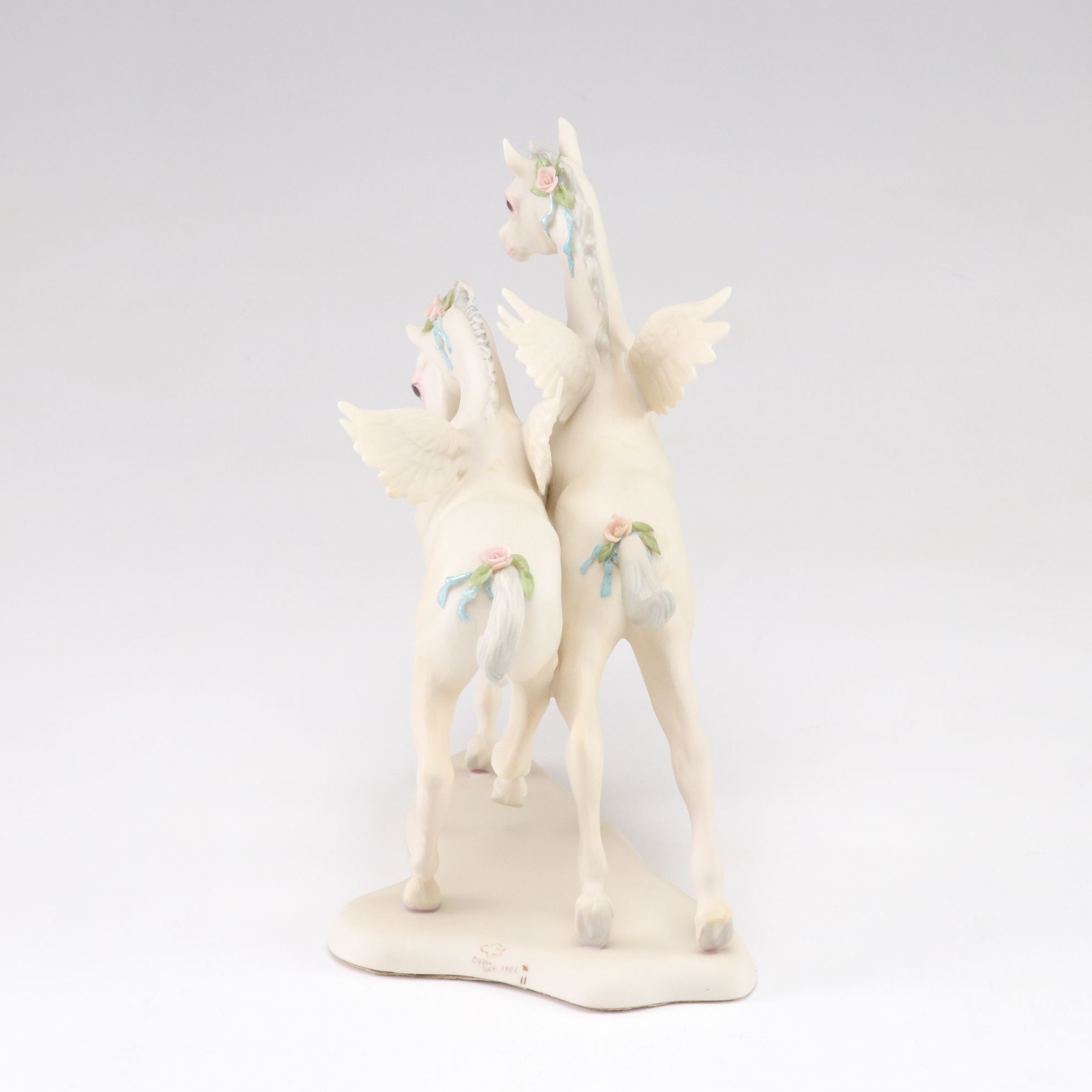 Cybis Pegasus Colts "Flight & Fancy" Porcelain Figurines, 1984