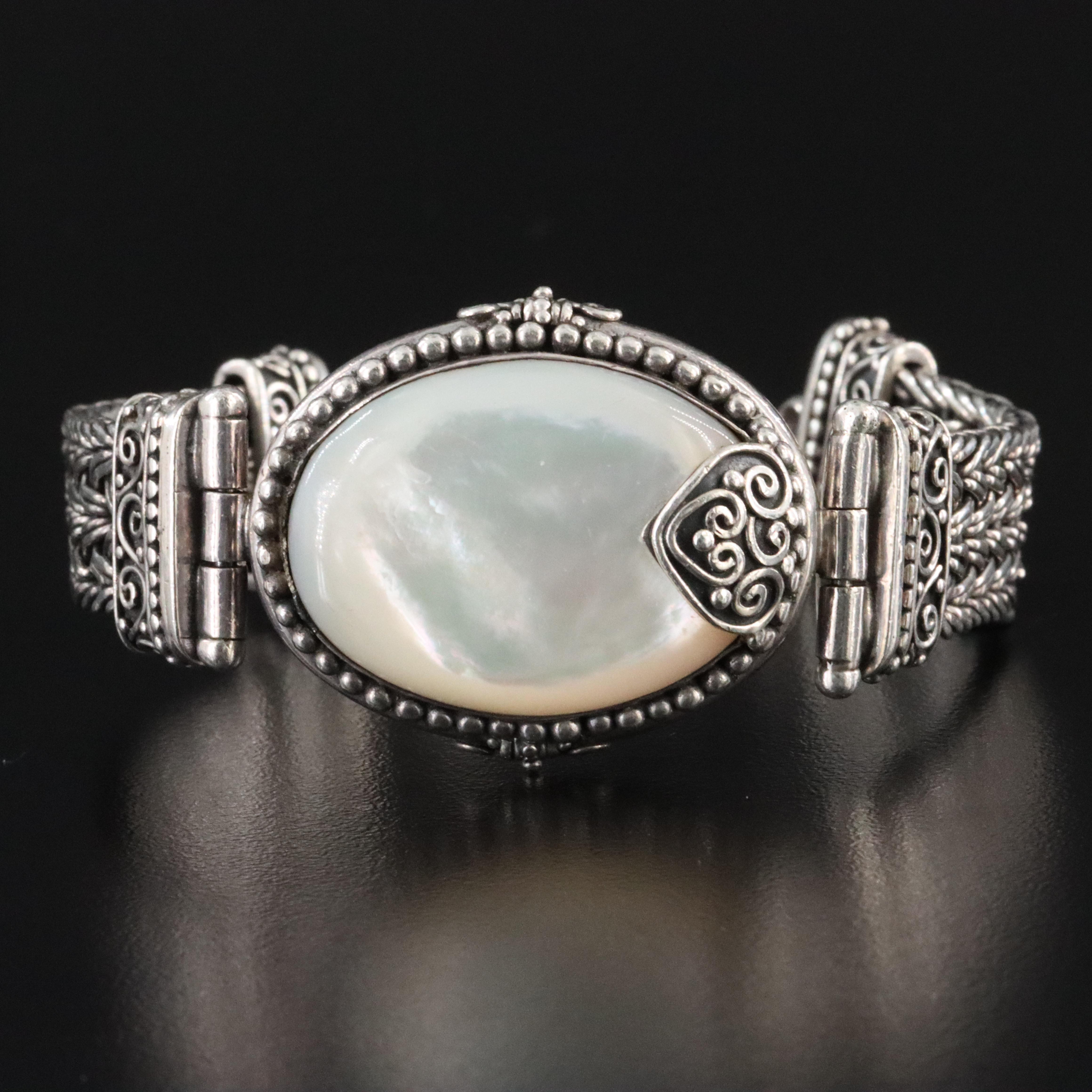 Sterling Mother of Pearl Bracelet