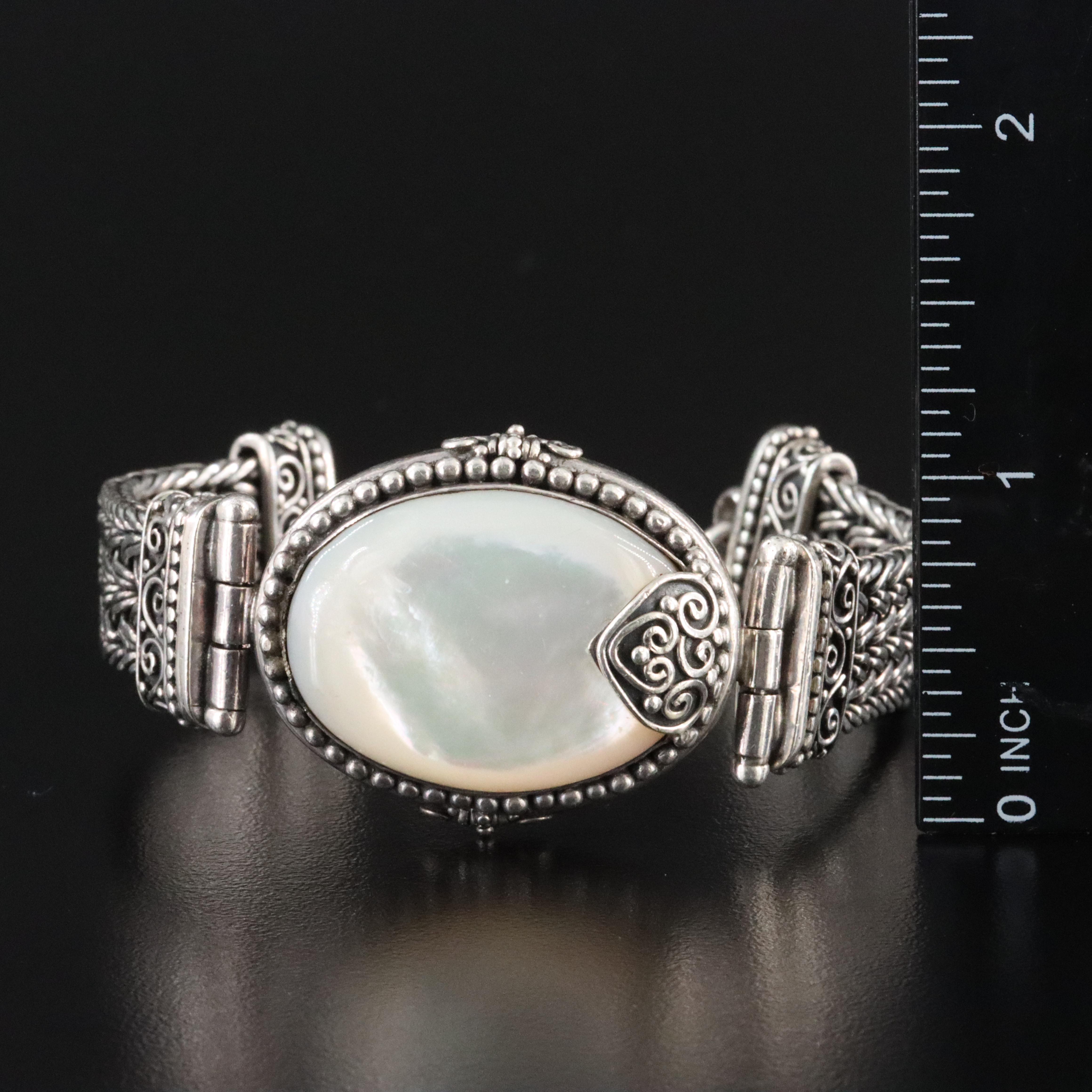 Sterling Mother of Pearl Bracelet