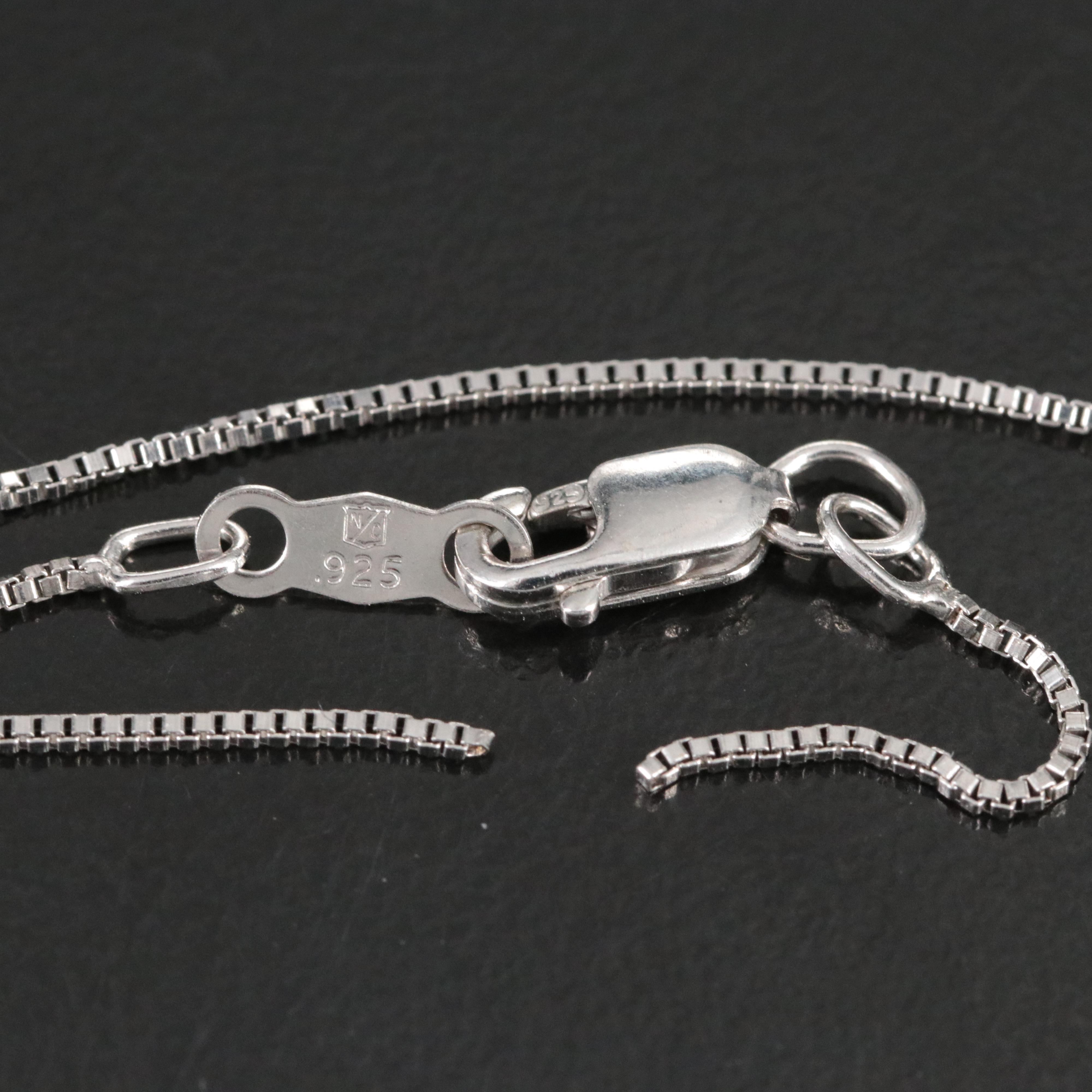 Sterling Pink and White Sapphire Double Heart Pendant Necklace