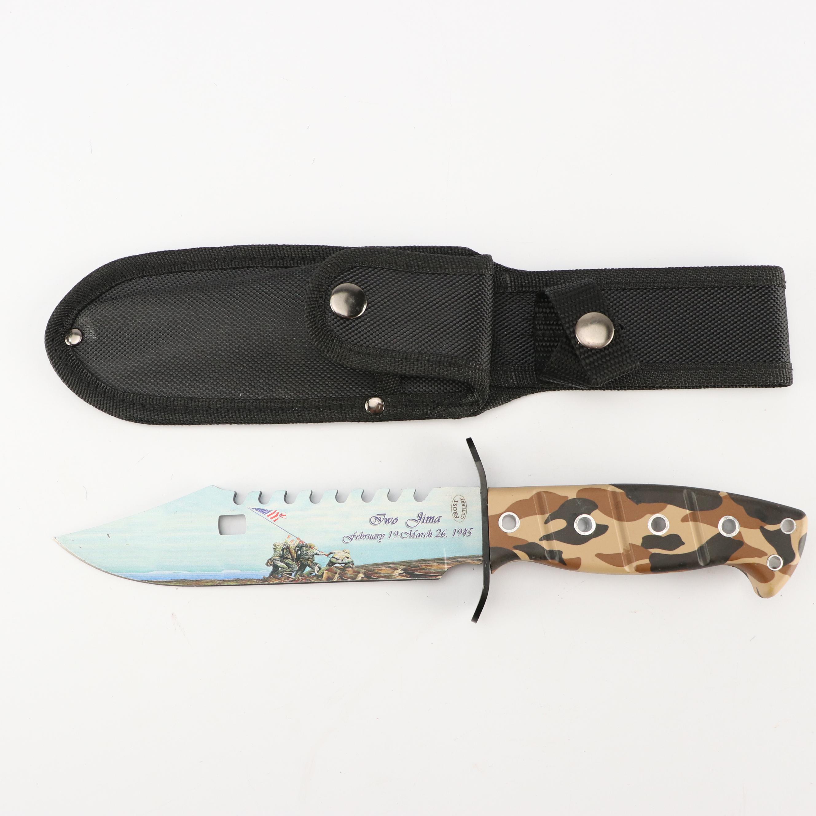 American Hunter and Frost Cutlery Iwo Jima Commemorative Fixed Blade Knives