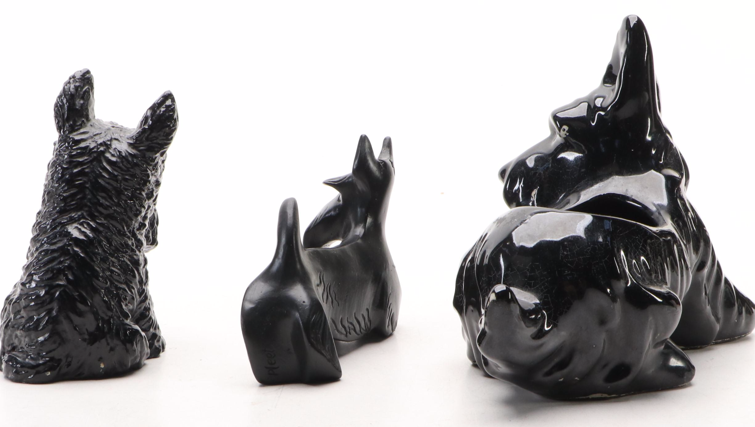 Vintage Ceramic Scottie Dog Figurines and Other Decor