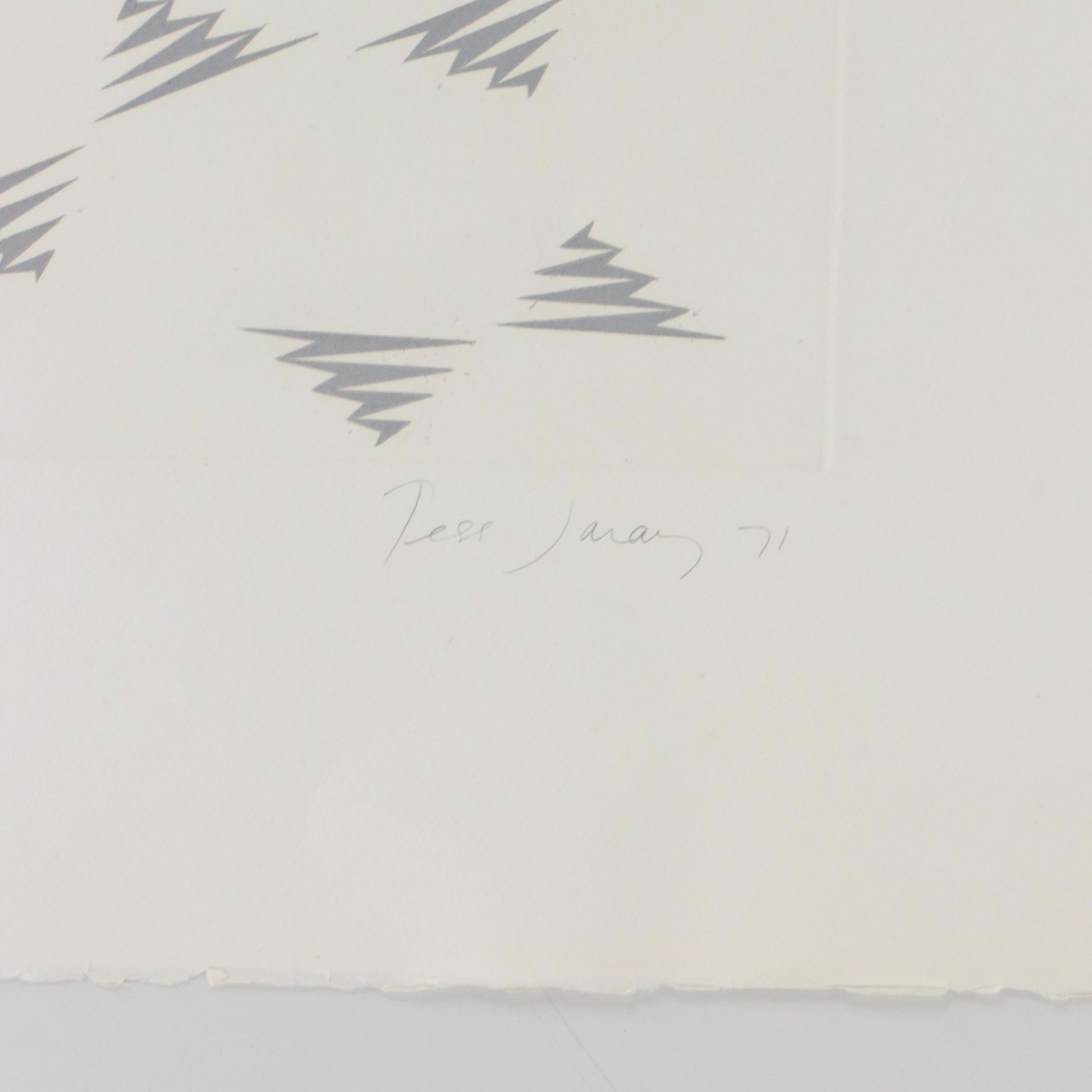 Tess Jaray Non-Objective Serigraphs, 1971