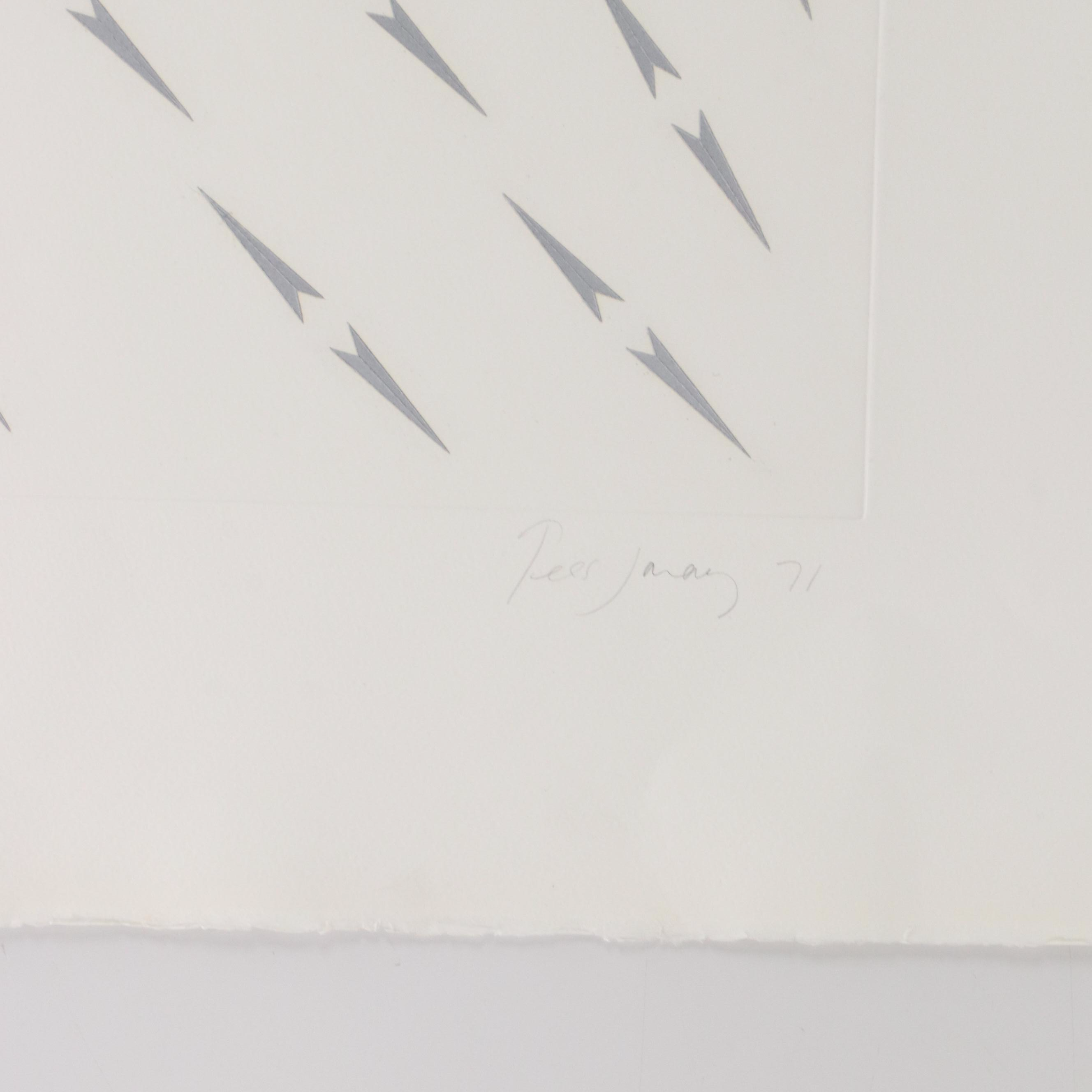 Tess Jaray Non-Objective Serigraphs, 1971