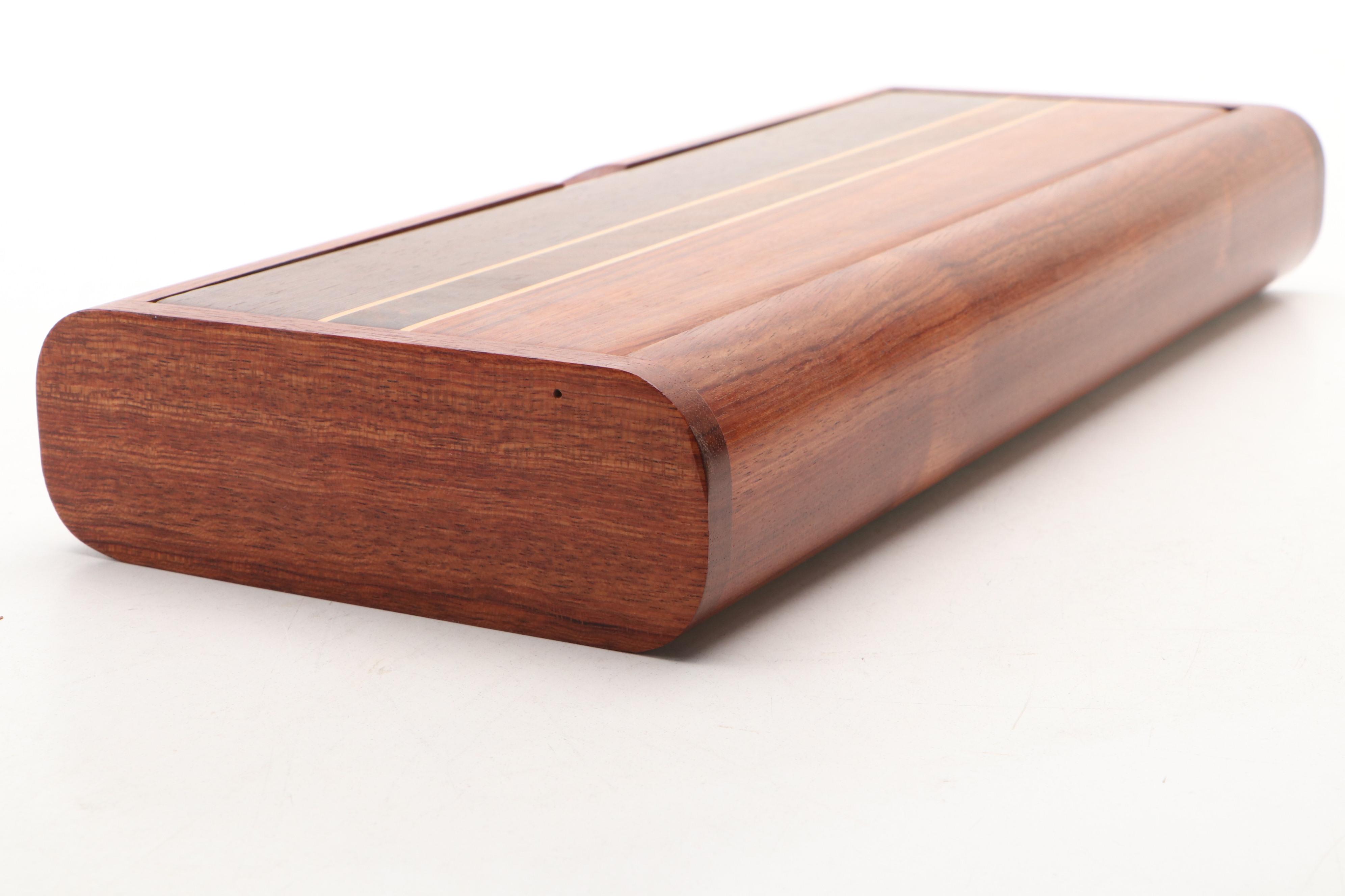 Walnut, Rosewood and Mixed Hardwoods Pen Box