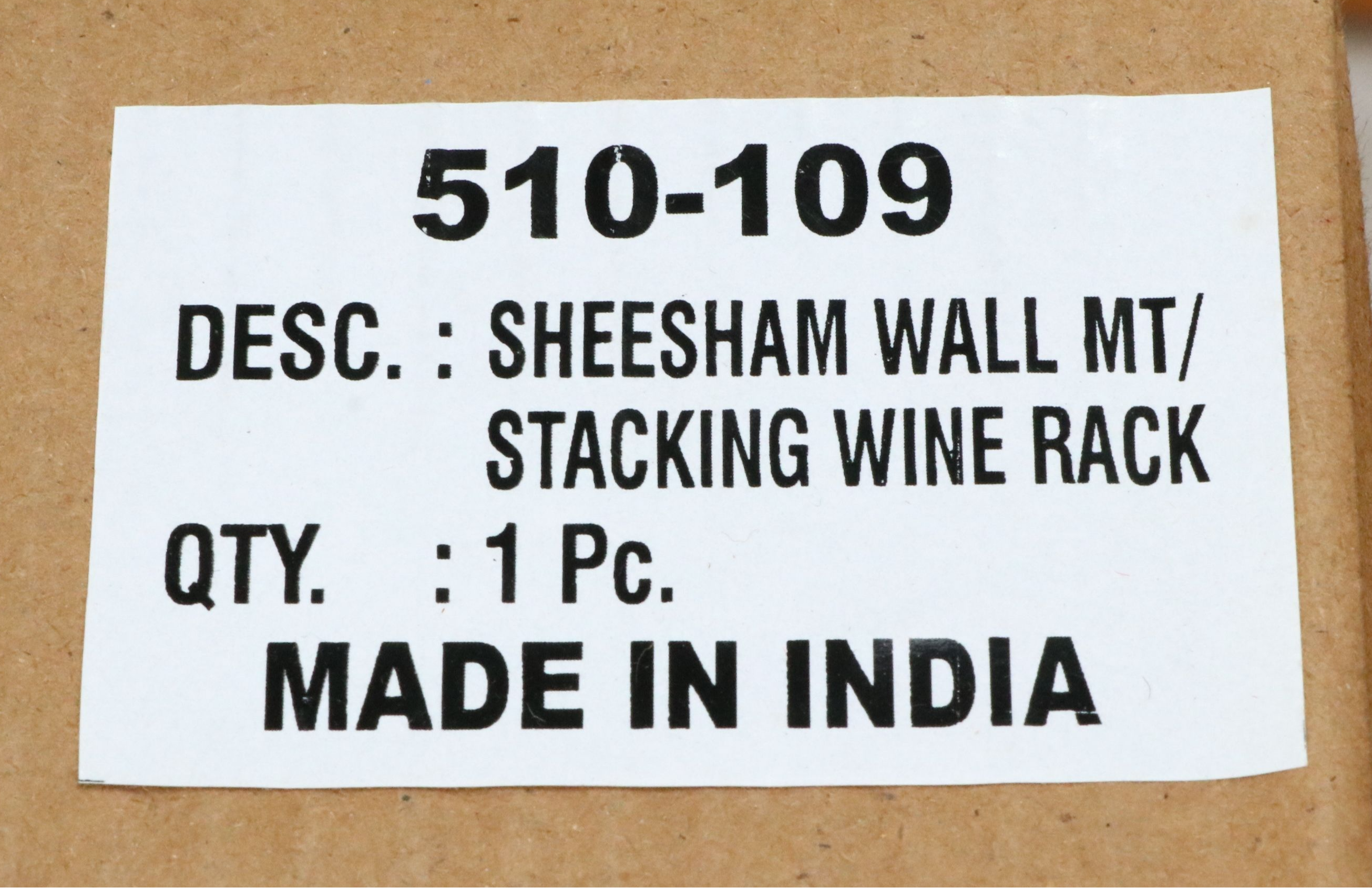 Crate & Barrel Sheesham Wood Stacking or Wall Mount Wine Racks, Large Group