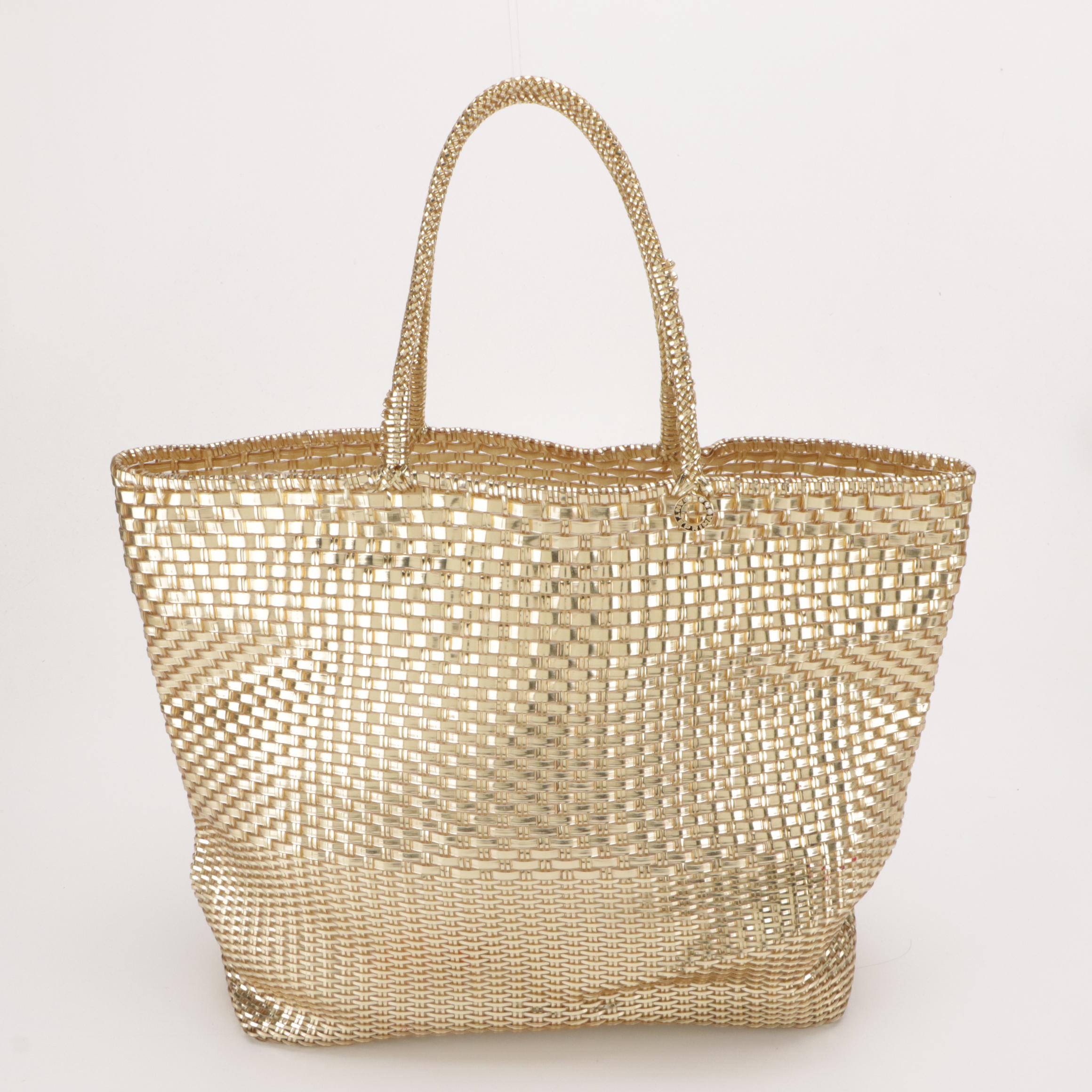Kate Spade Wicker Basket Purse and Anteprima Wirebag Tote with Pouch