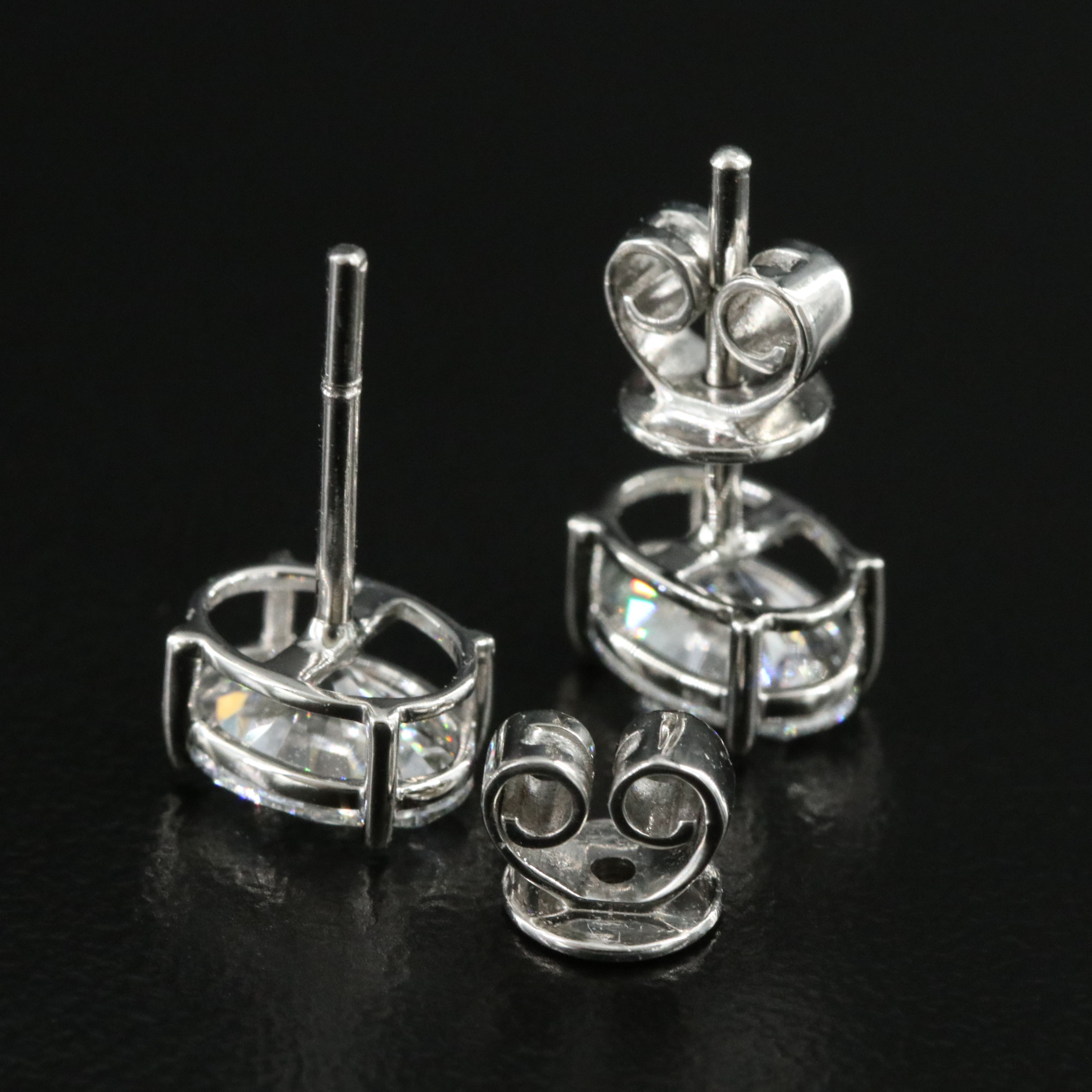 Platinum 2.03 CTW Lab Grown Diamond Stud Earrings with IGI Reports