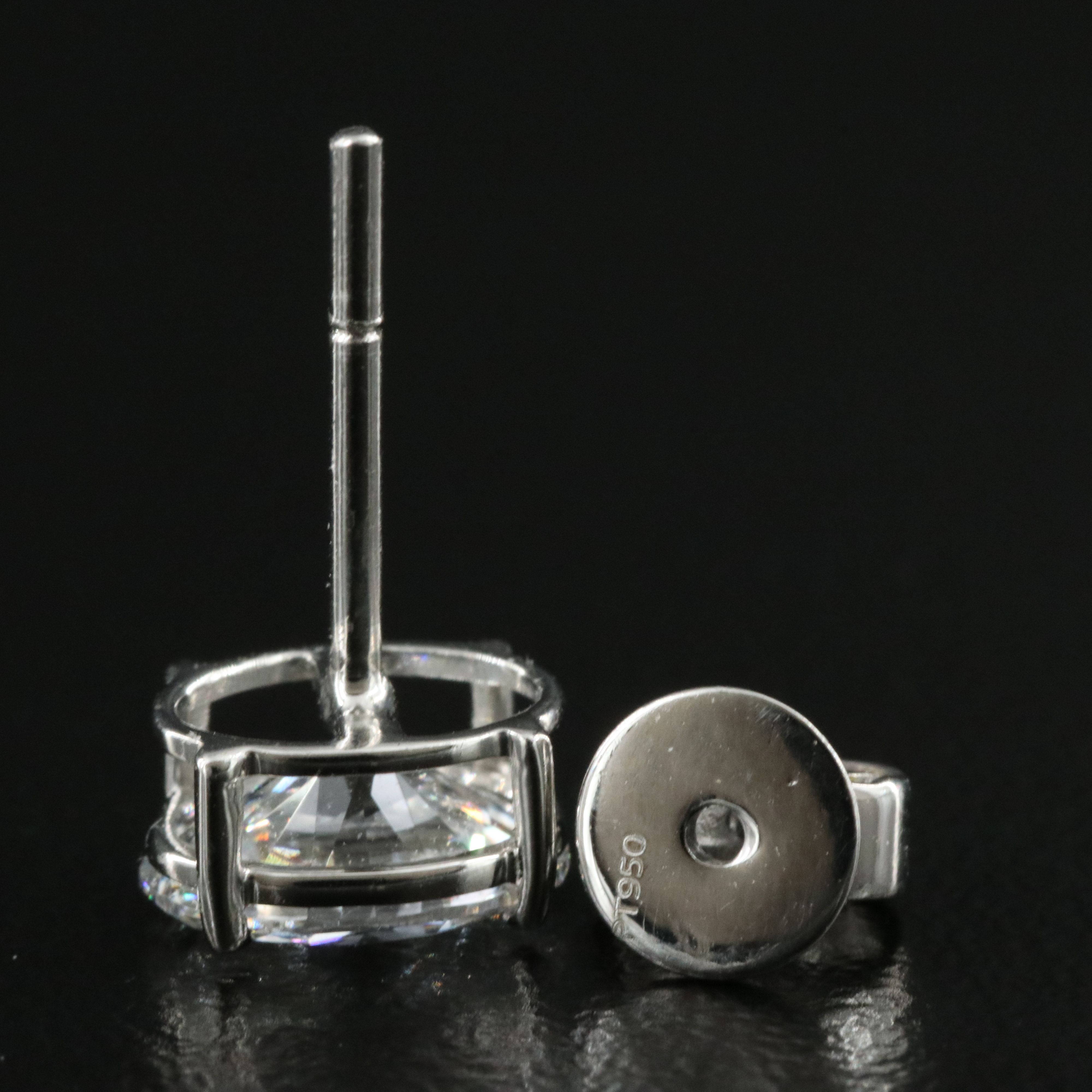 Platinum 2.03 CTW Lab Grown Diamond Stud Earrings with IGI Reports
