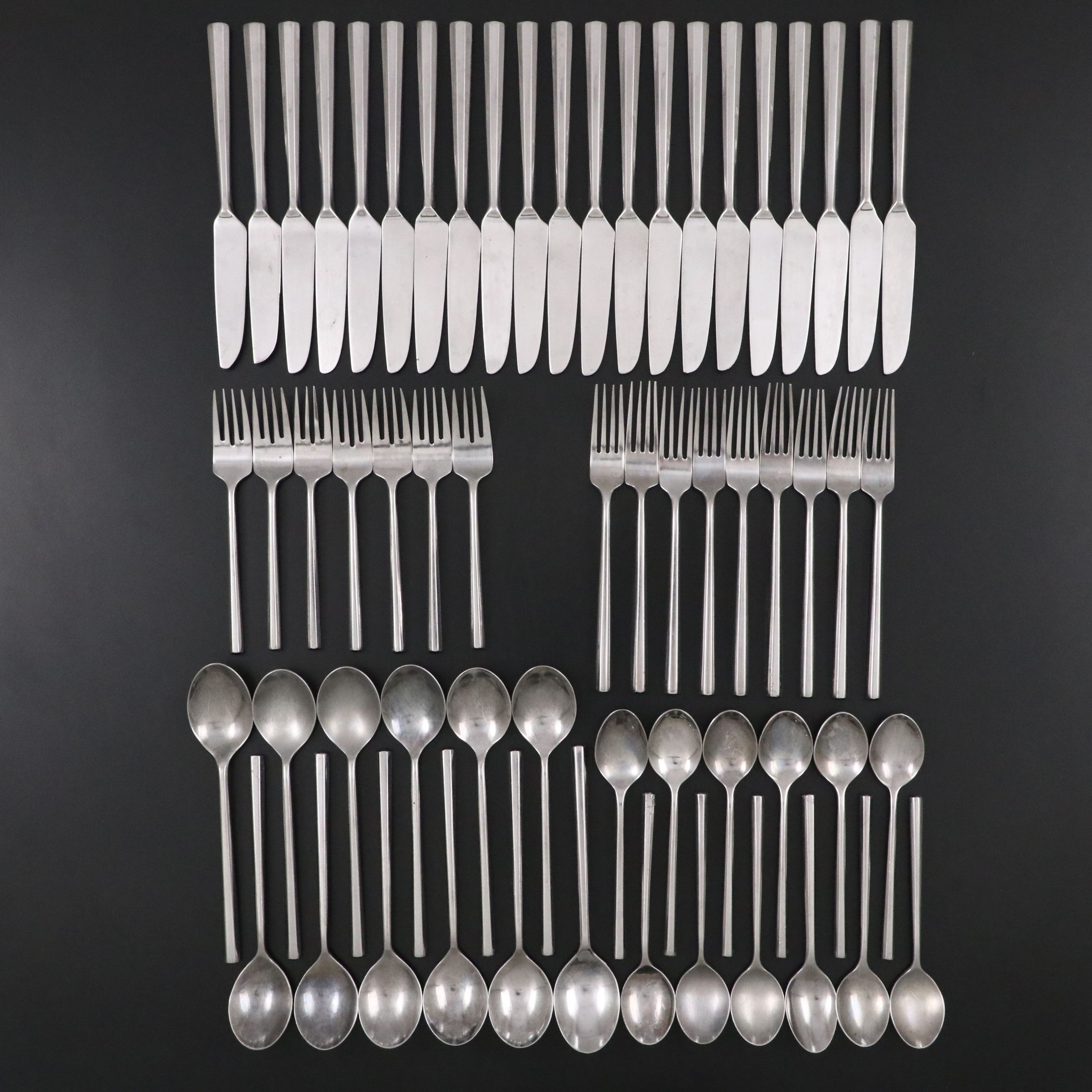 Stanley Roberts "York" Stainless Steel Flatware, Late 20th/21st C.