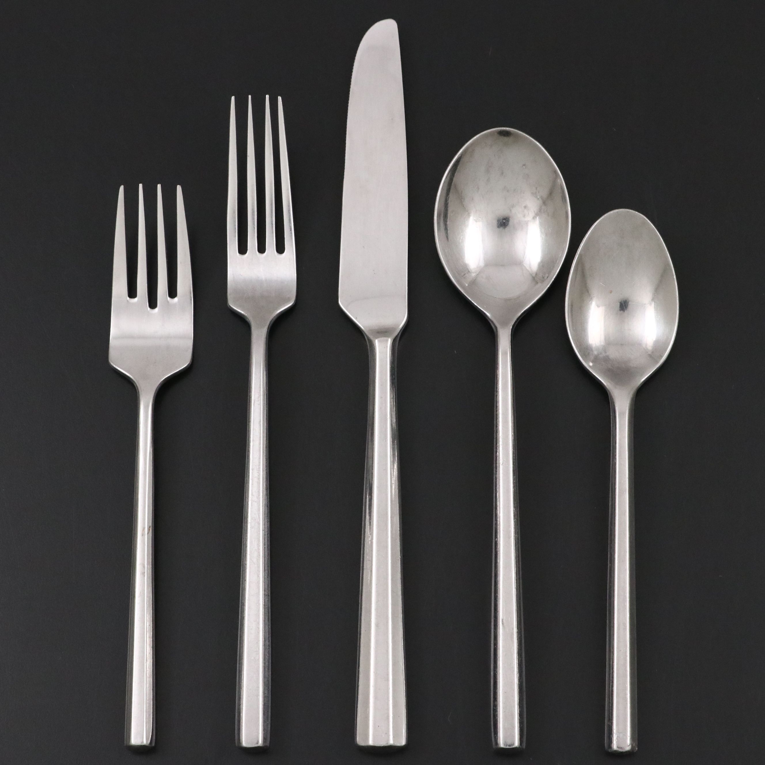 Stanley Roberts "York" Stainless Steel Flatware, Late 20th/21st C.