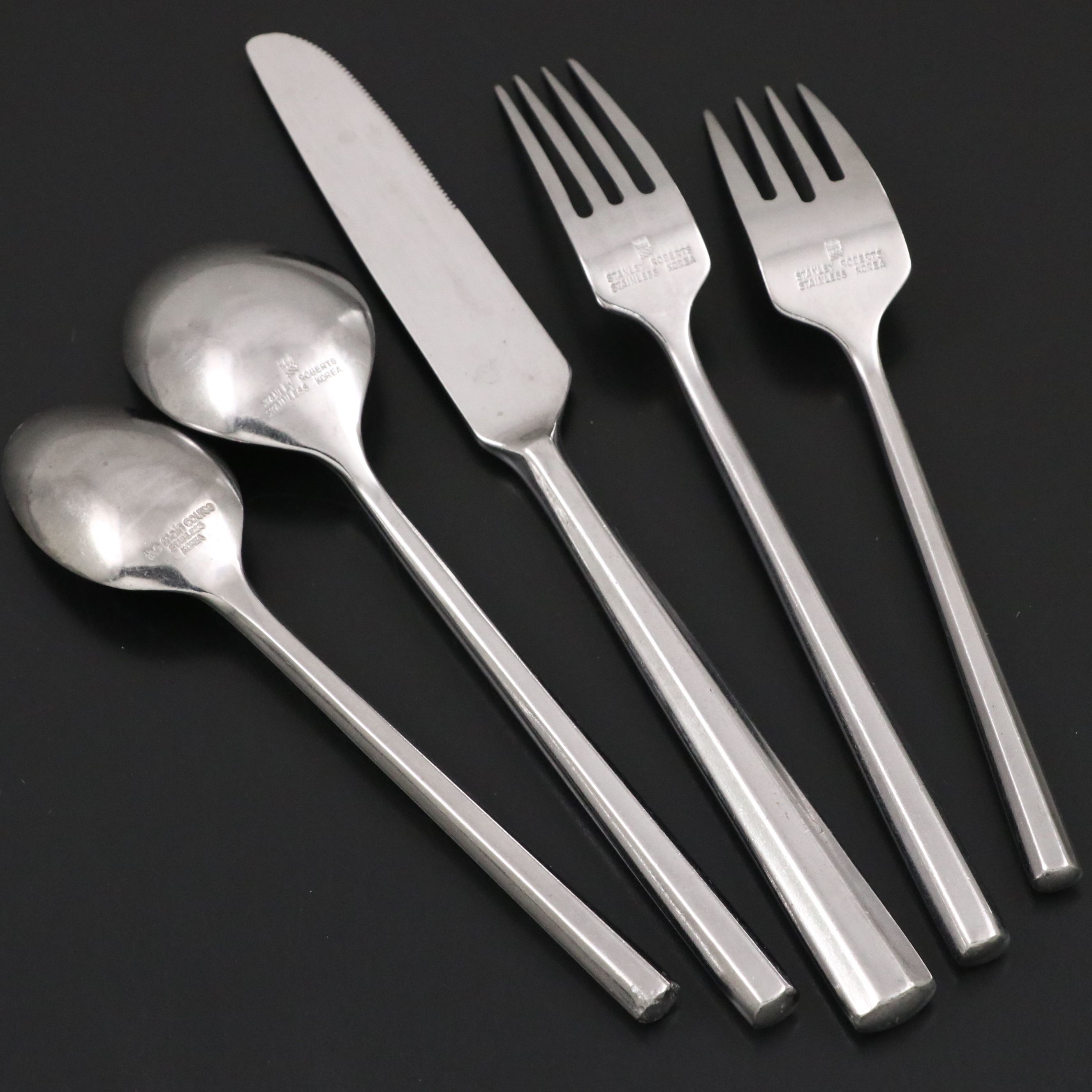 Stanley Roberts "York" Stainless Steel Flatware, Late 20th/21st C.