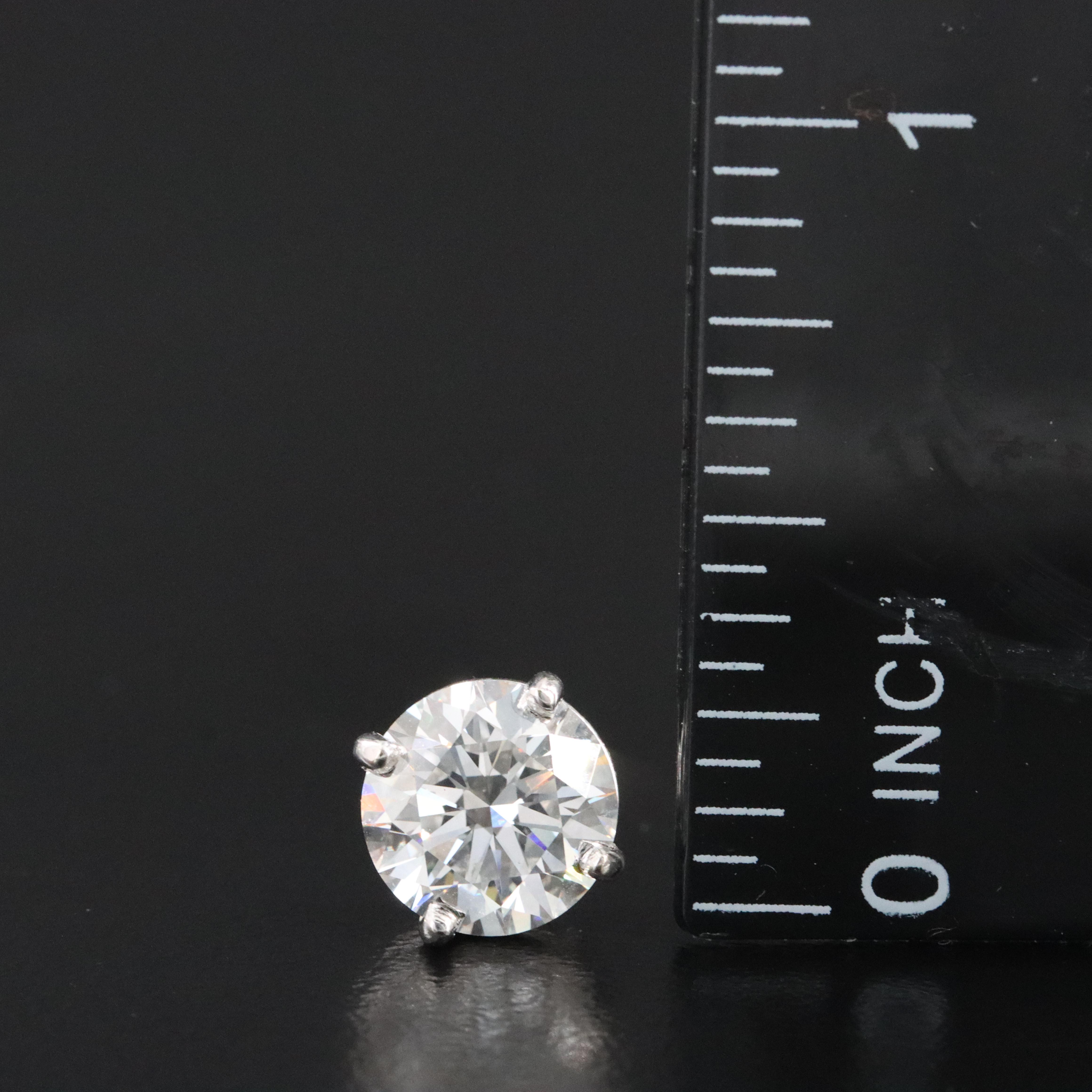 14K 2.09 CT Lab Grown Diamond Single Earring with Online IGI Report