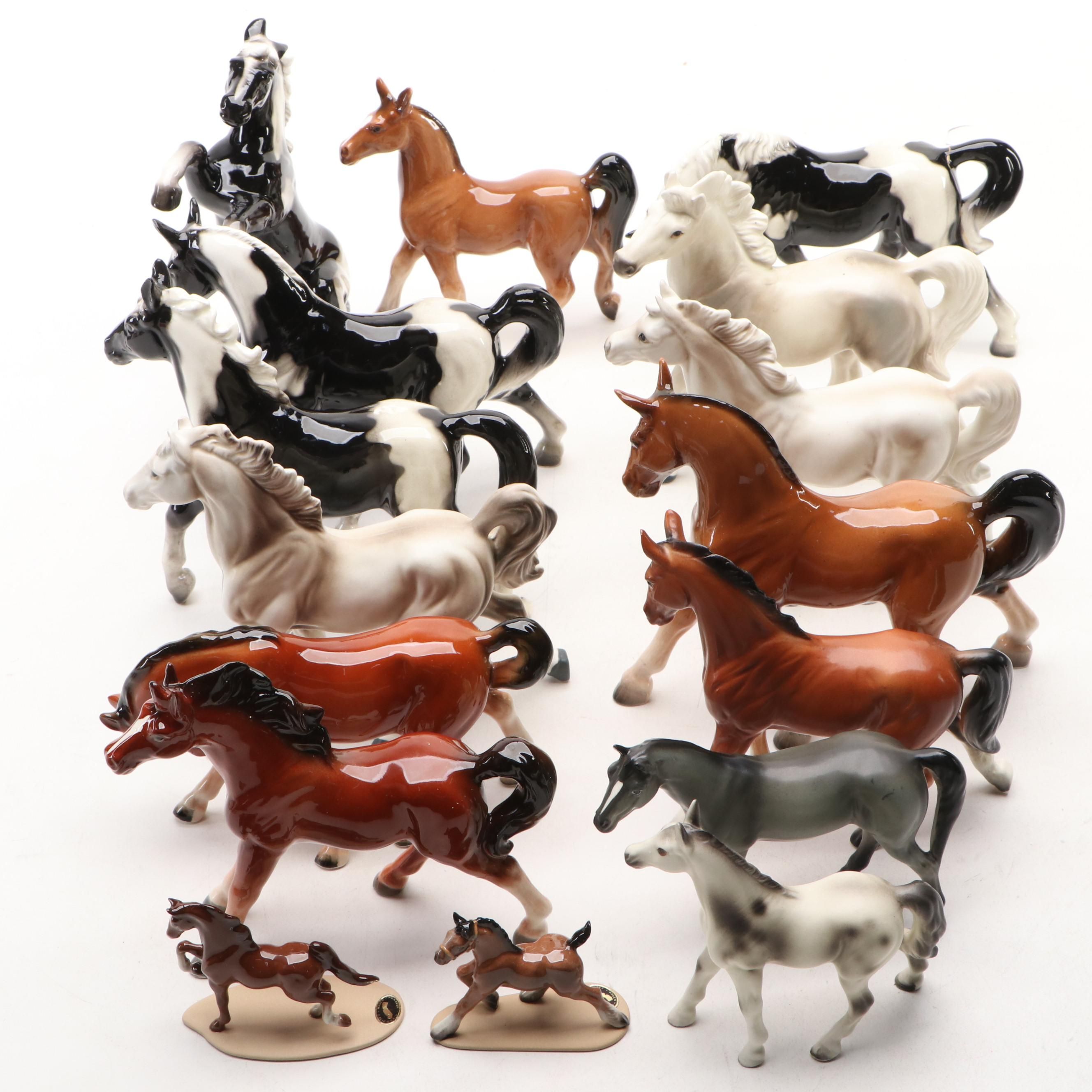 Vintage Ceramic Horse Figurines, Mid to Late 20th Century