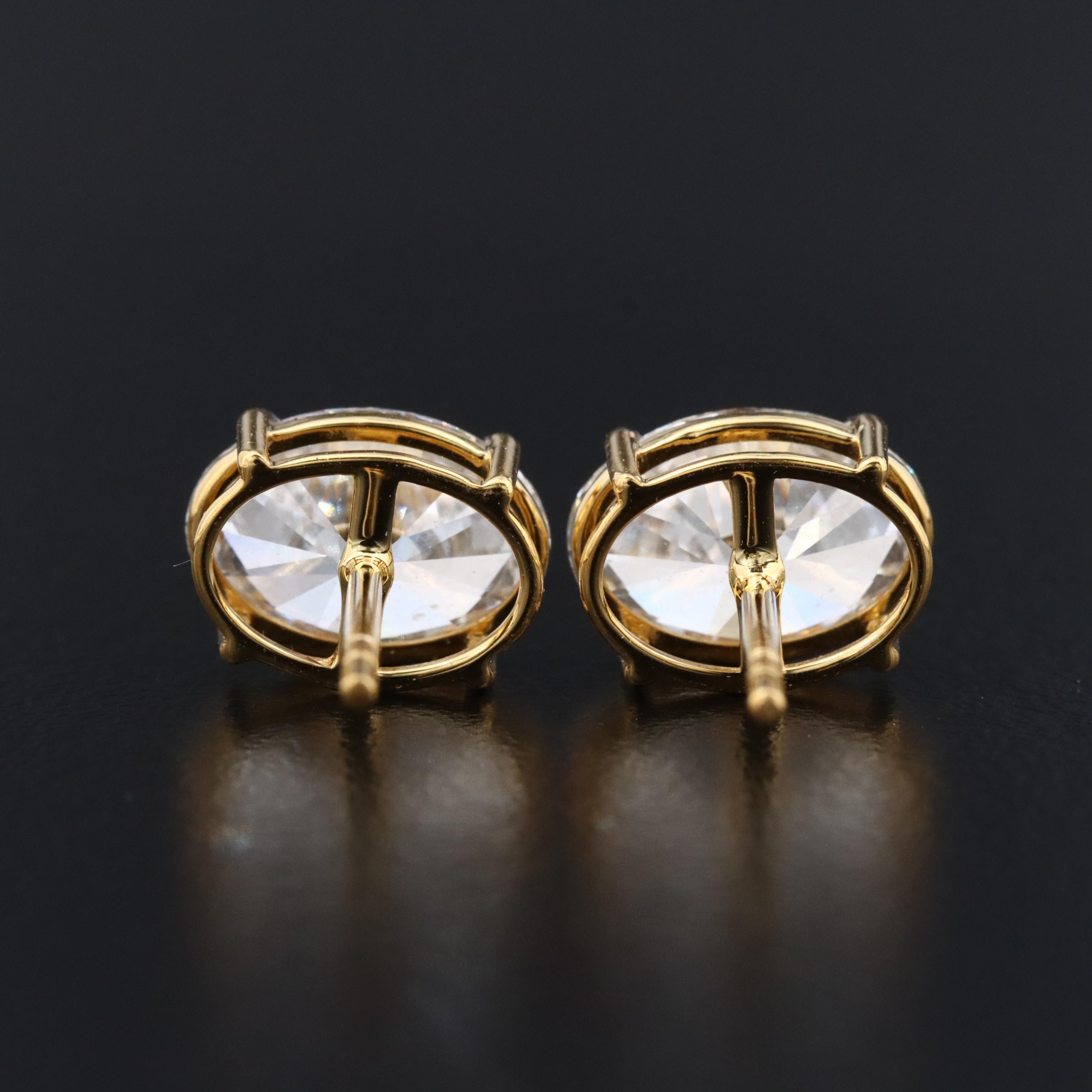 14K 3.30 CTW Lab Grown Diamond Stud Earrings with IGI Reports