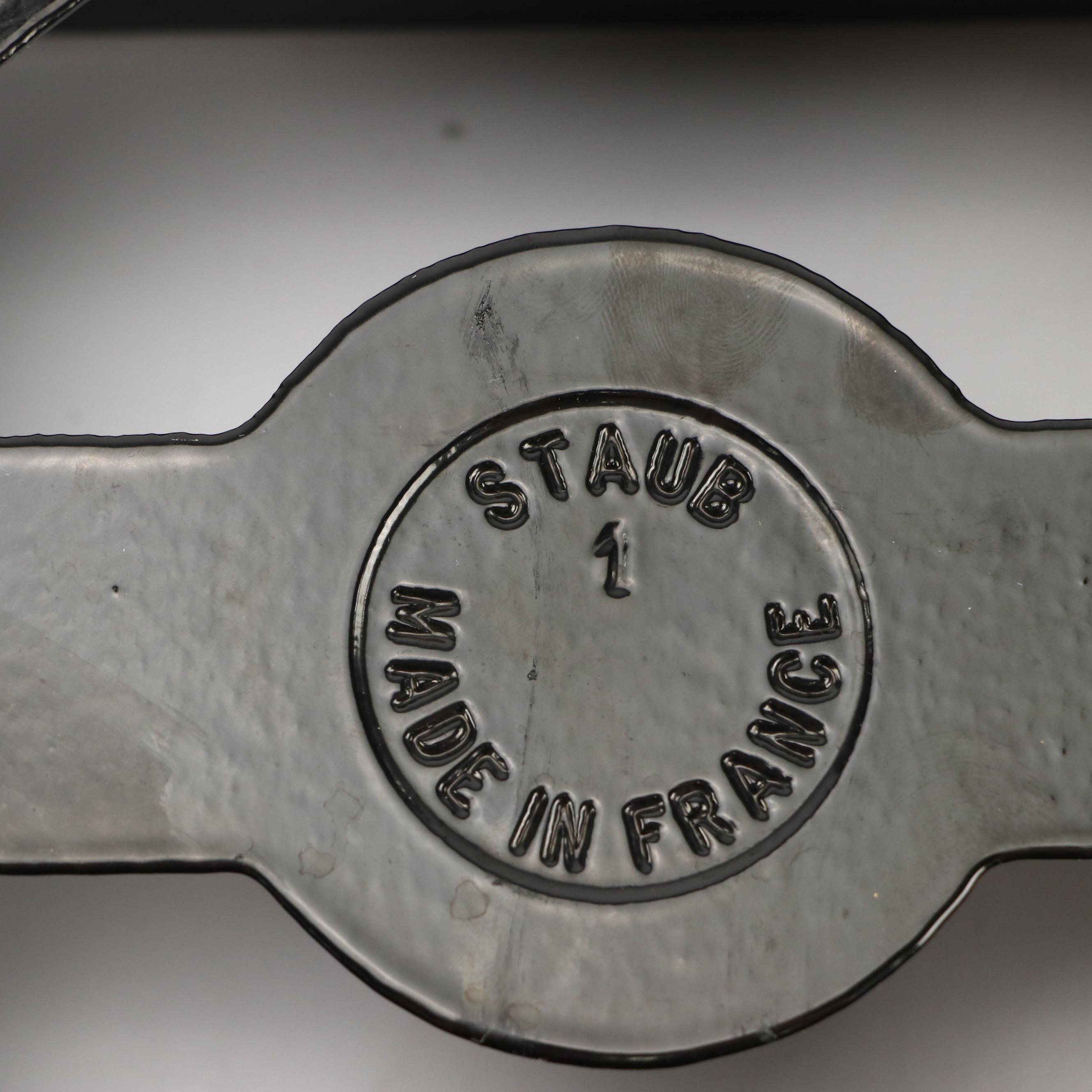 Staub Cast Iron Trivet with Wagner Ware Cast Iron Pan