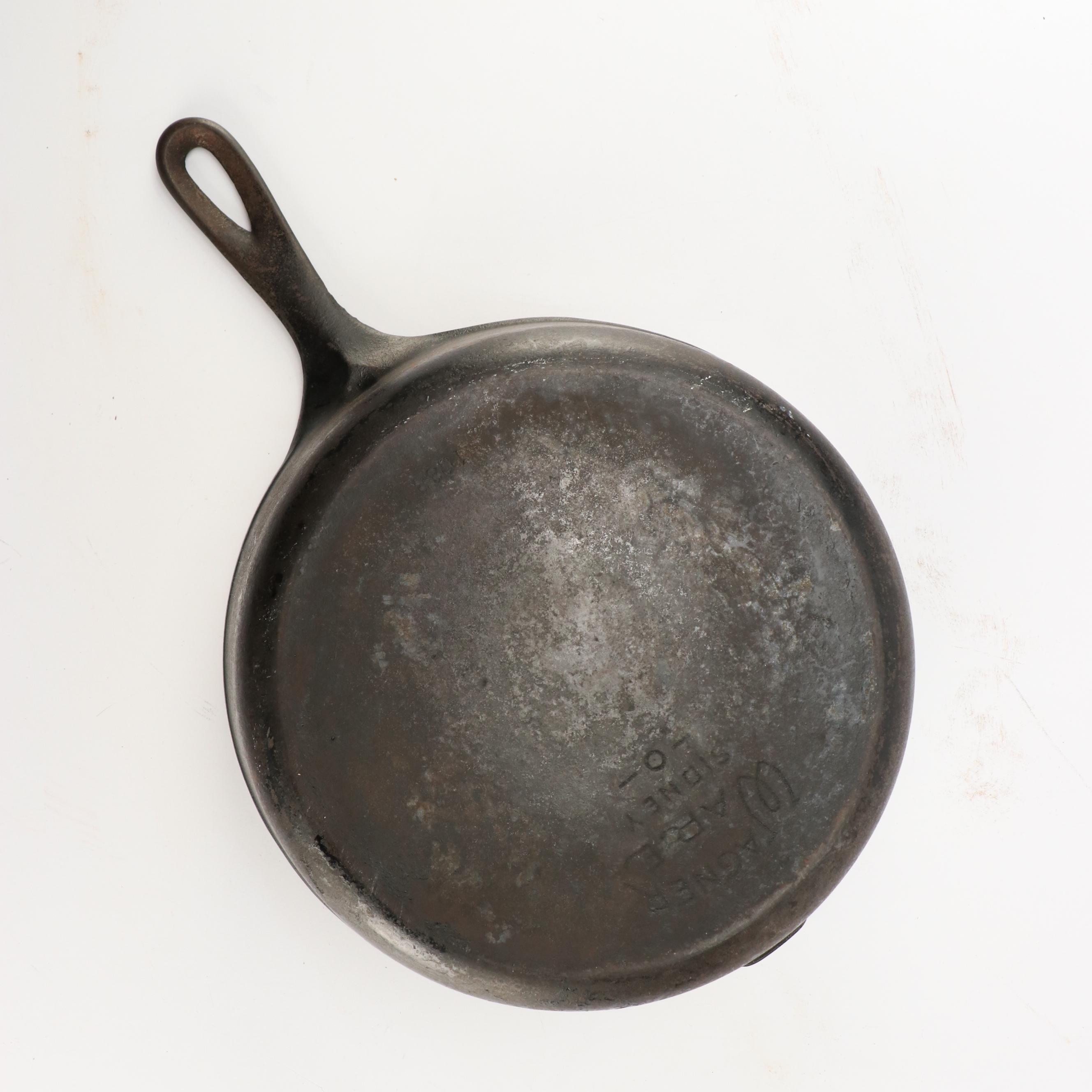 Staub Cast Iron Trivet with Wagner Ware Cast Iron Pan