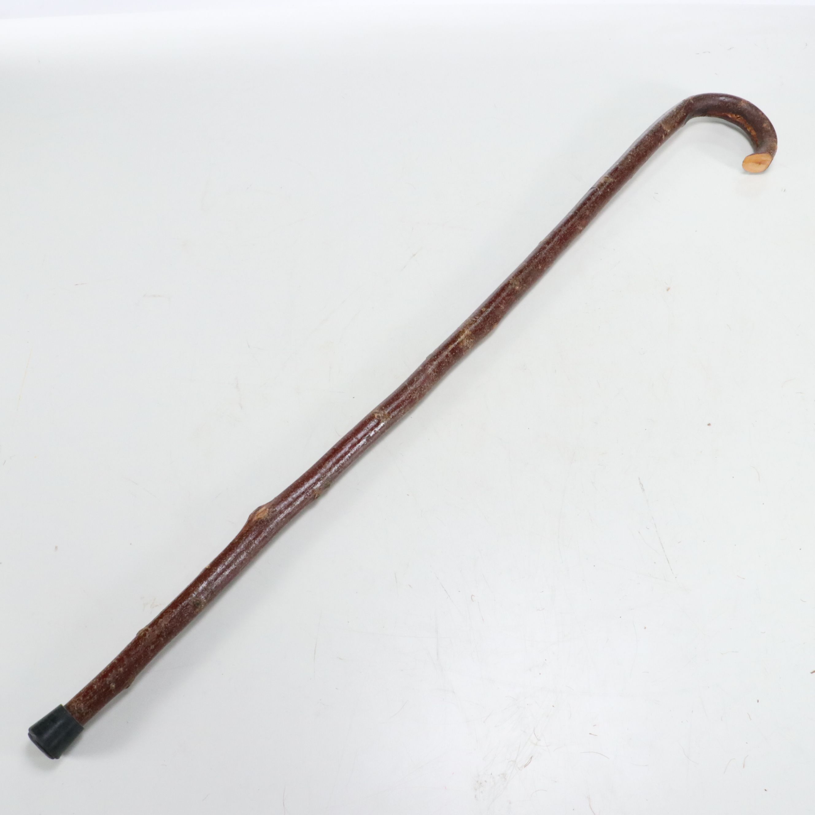 Bark Quiver with Wood Walking Sticks, Feathers and Log Slab