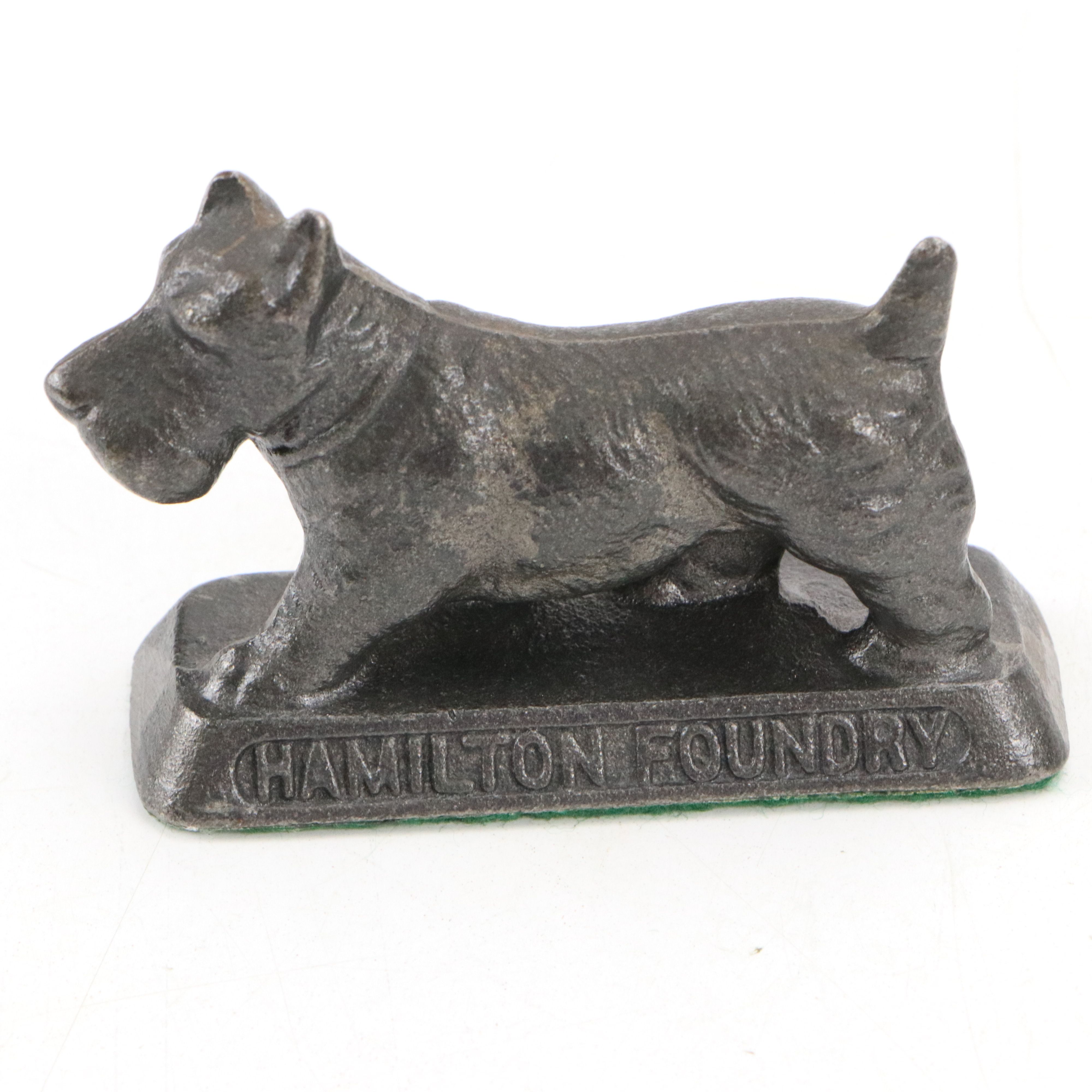 Hamilton Foundry Scottish Terrier Paperweights with Other Cast Metal Dog