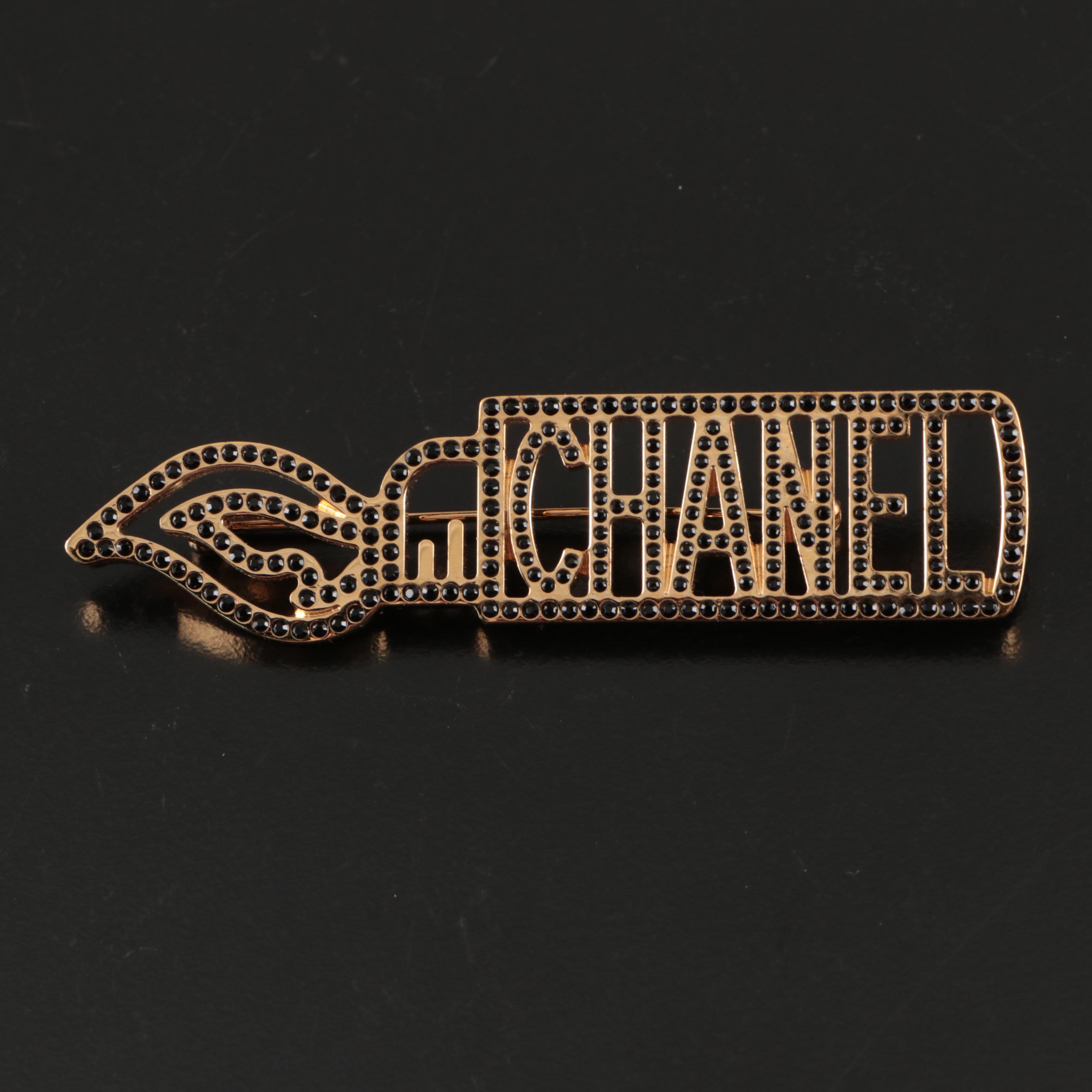 Chanel Crystal Lighter Brooch Pin