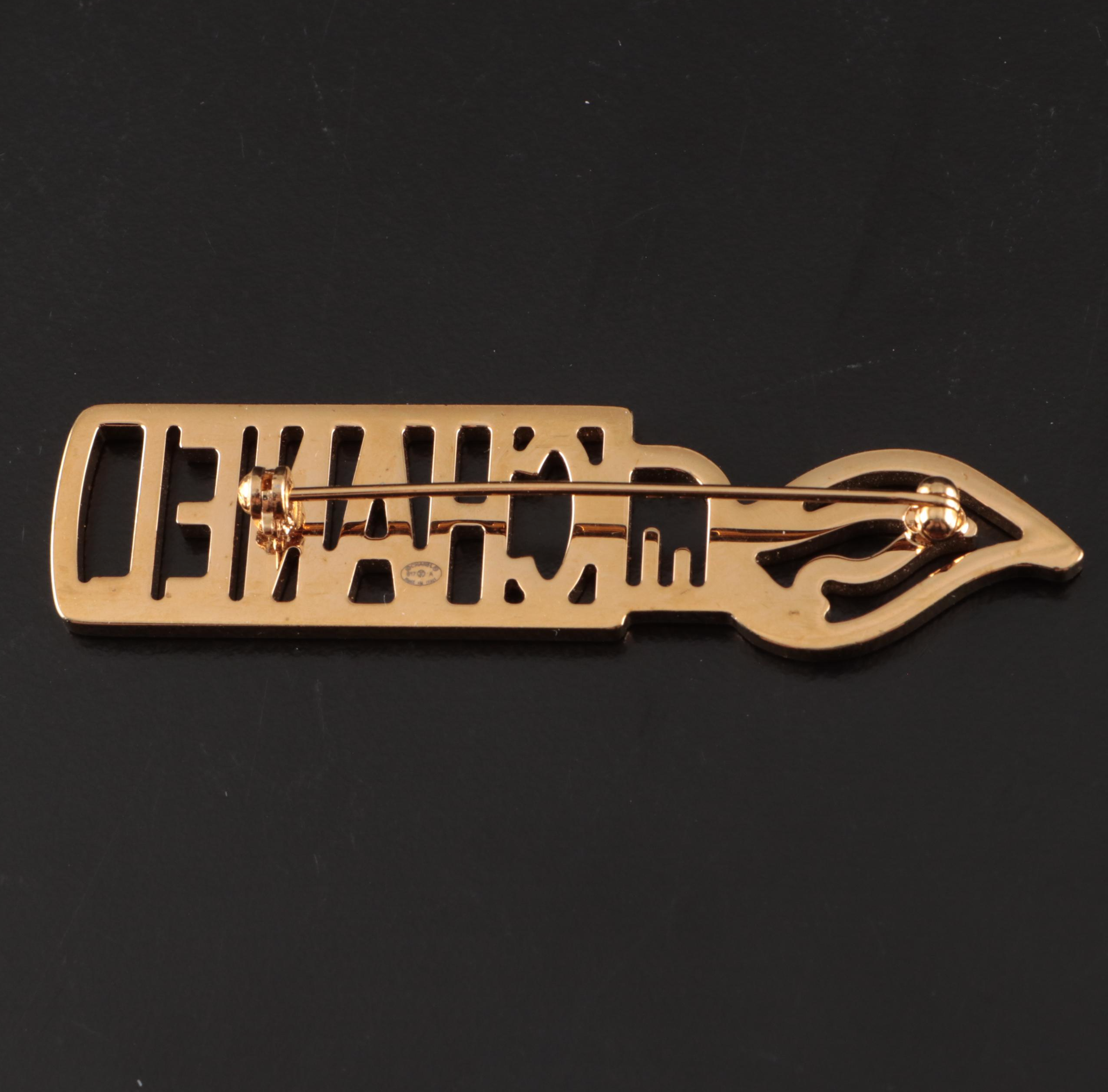 Chanel Crystal Lighter Brooch Pin