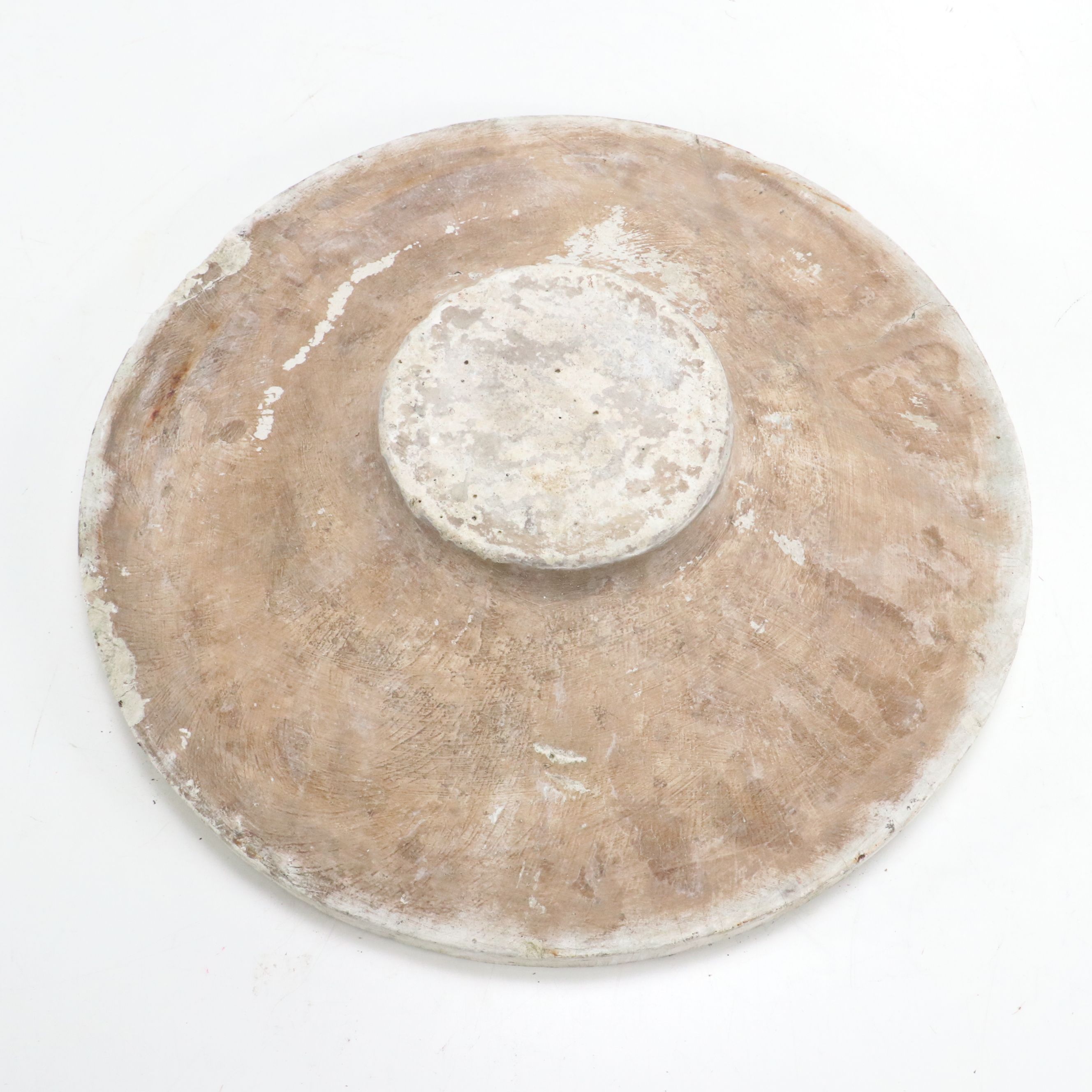 Sculptural Bird Bath with Brutalist Concrete Basin