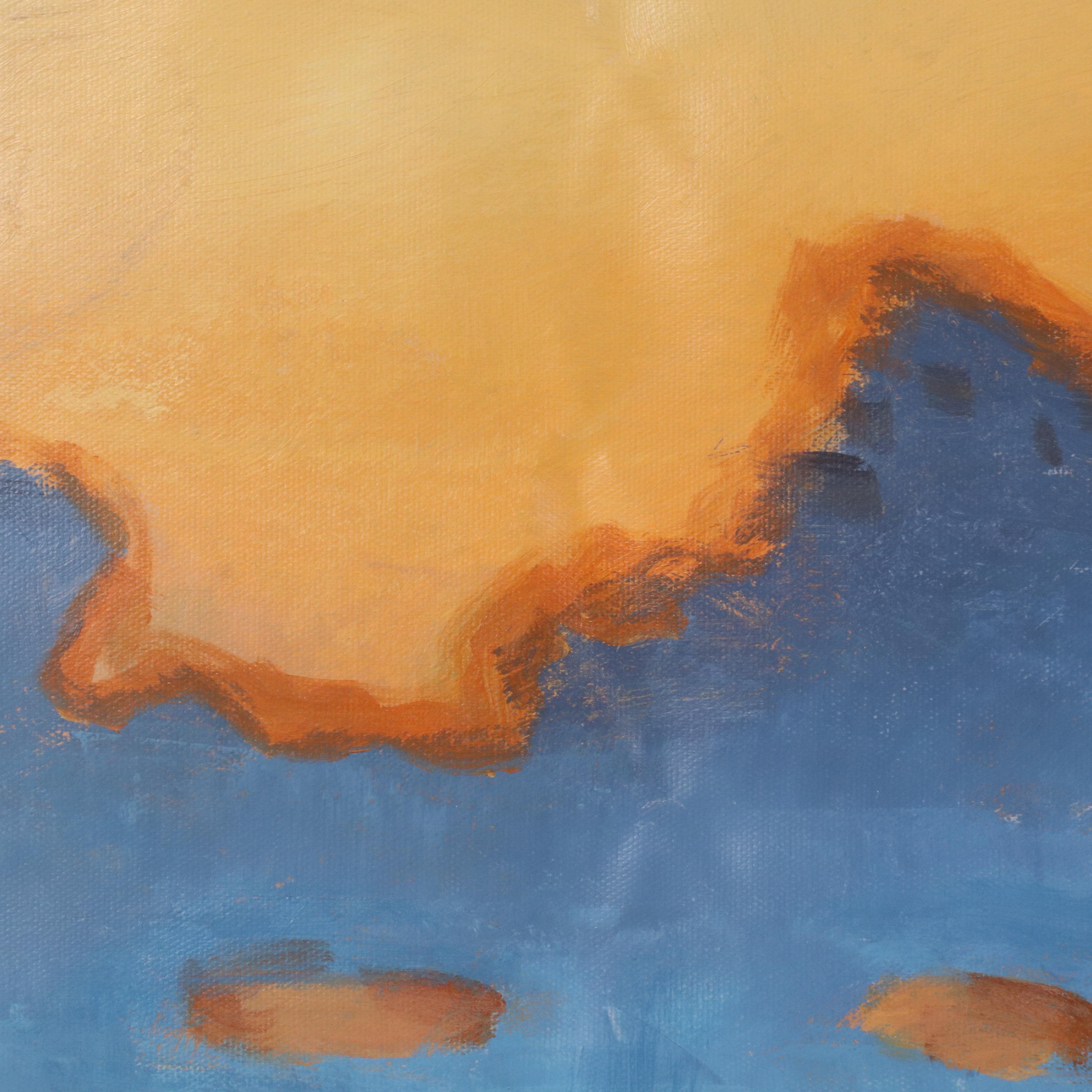 Xie Stylized Landscape Oil Painting, 21st Century