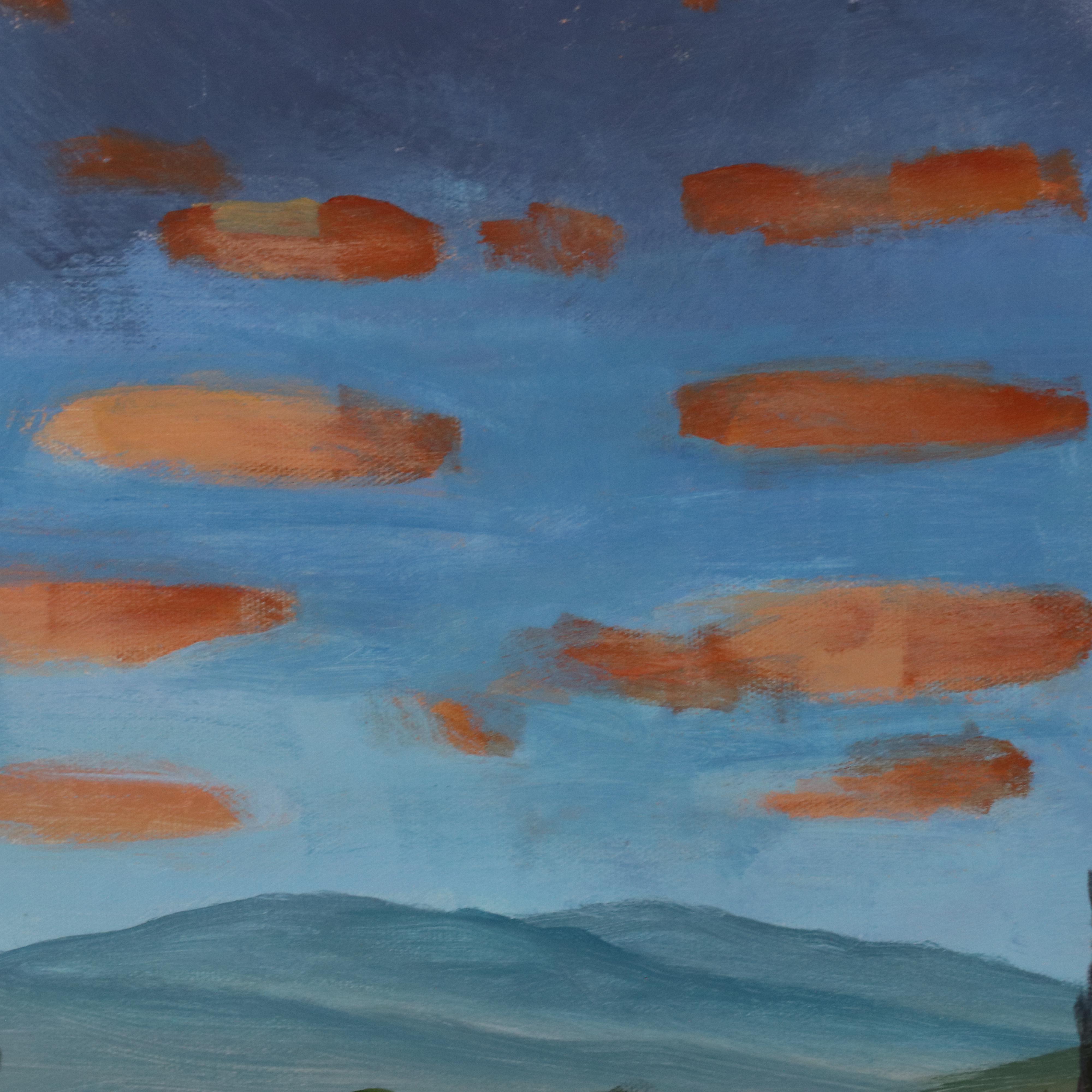 Xie Stylized Landscape Oil Painting, 21st Century