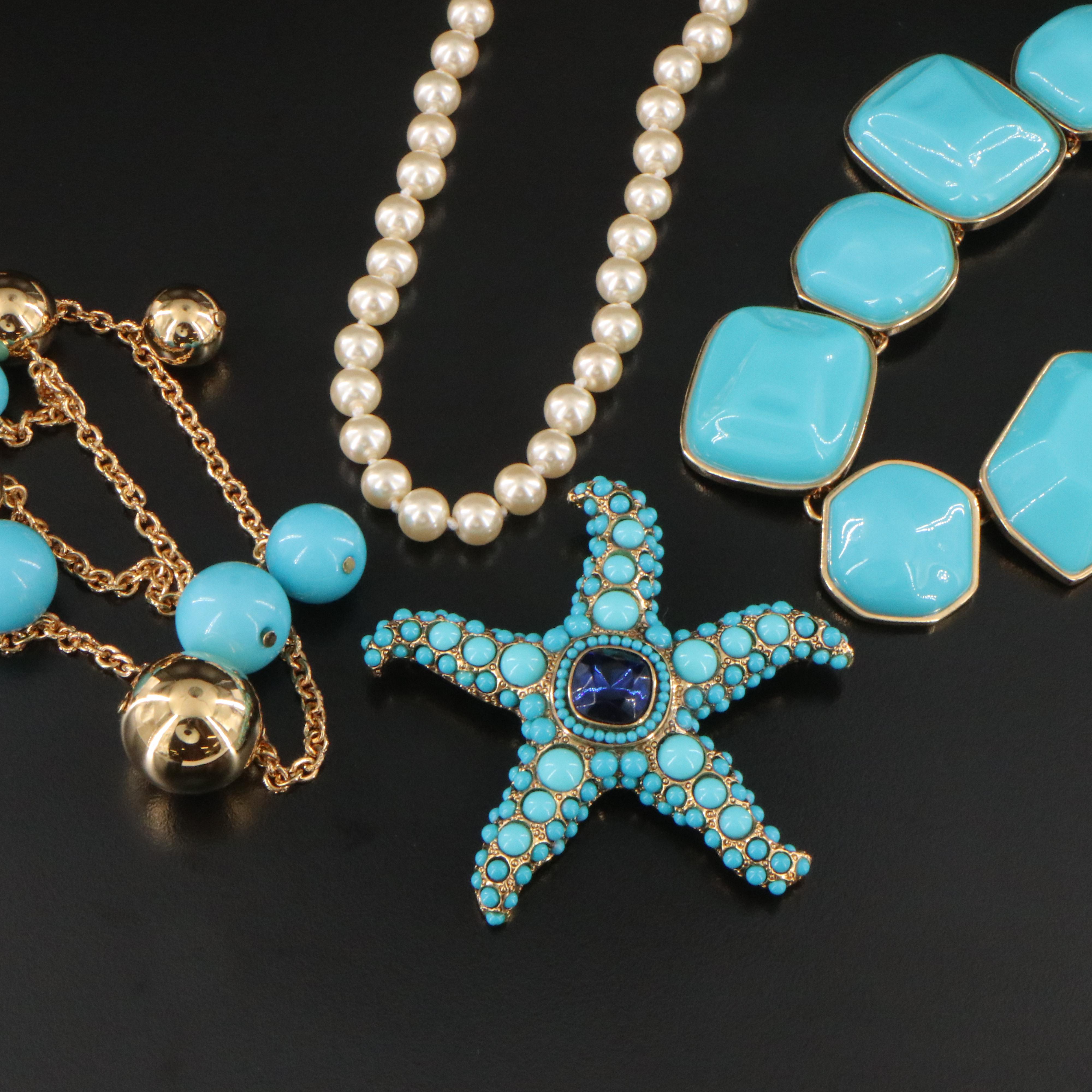 Kenneth Jay Lane Jewelry Featuring Starfish Brooch