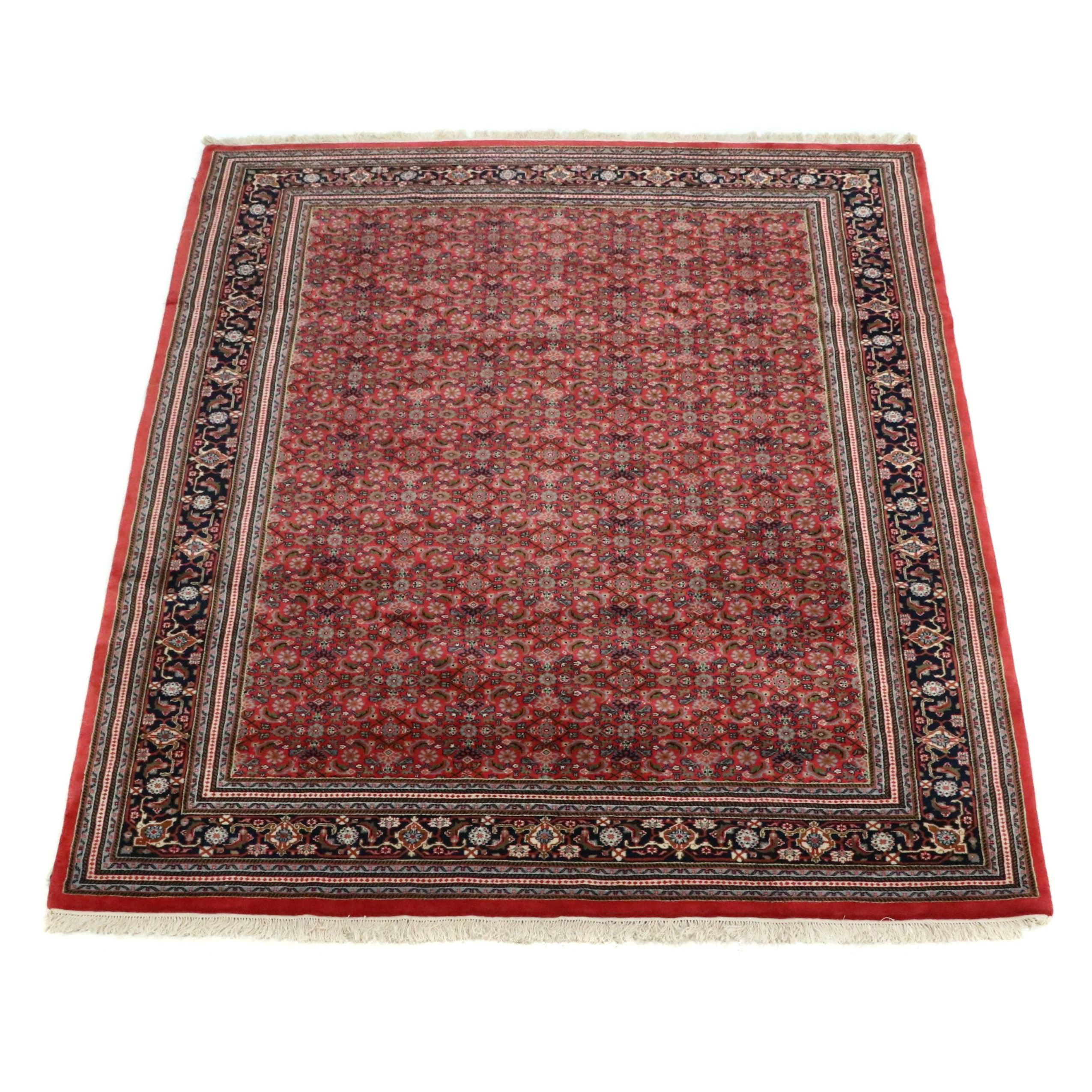 9'2 x 12'4 Hand-Knotted Indo-Persian Veramin Room-Sized Rug
