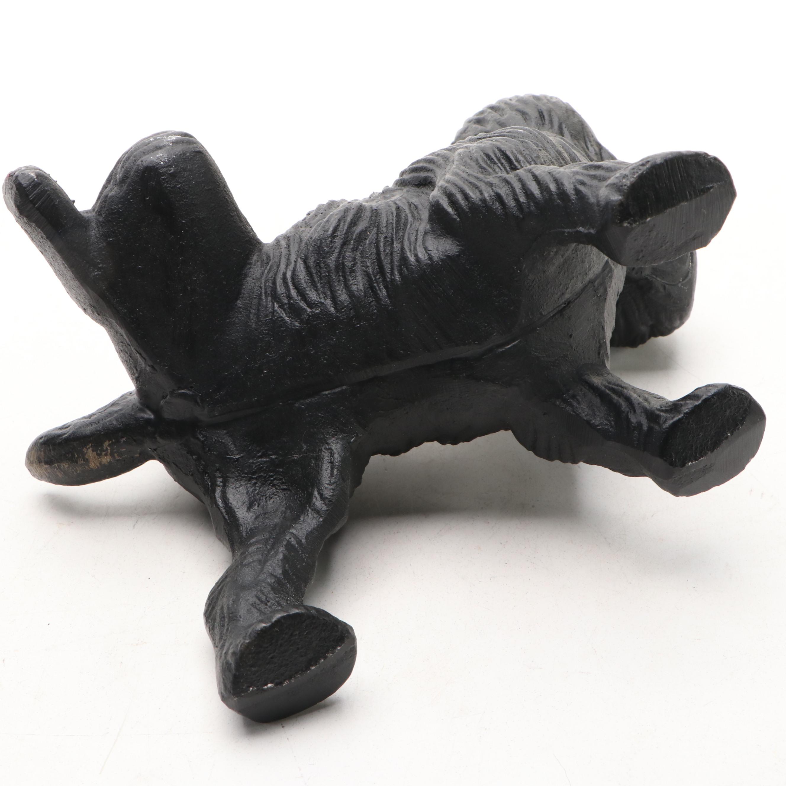 Art Deco Style Scottie Dog Figurine and Door Stop, 20th Century