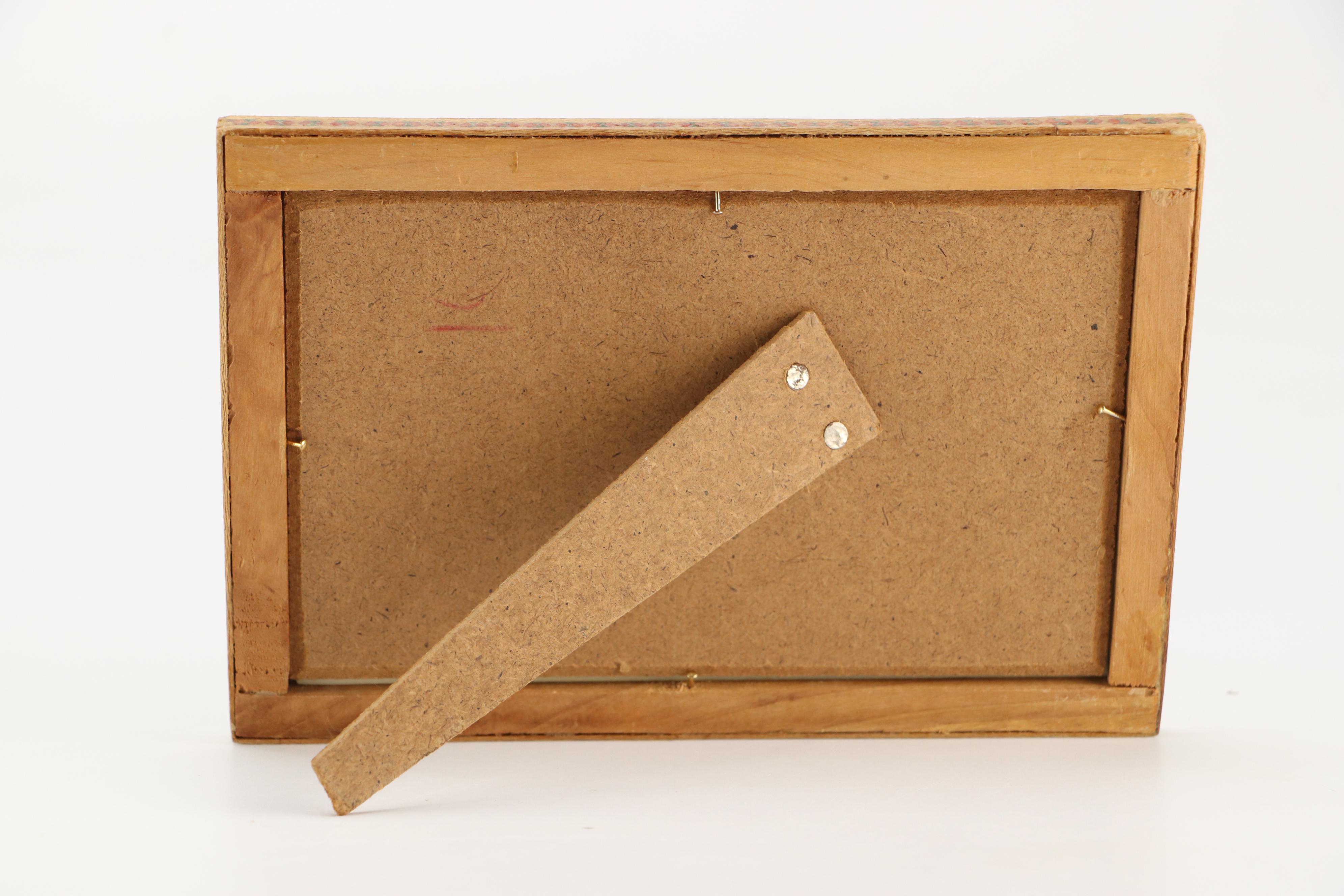 Hunting Scene Paintings in Khatam Wooden Frames