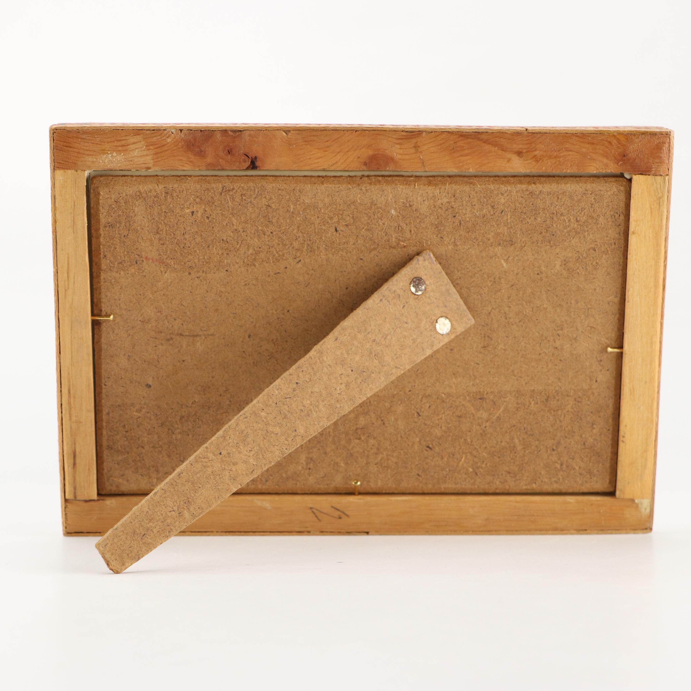 Hunting Scene Paintings in Khatam Wooden Frames