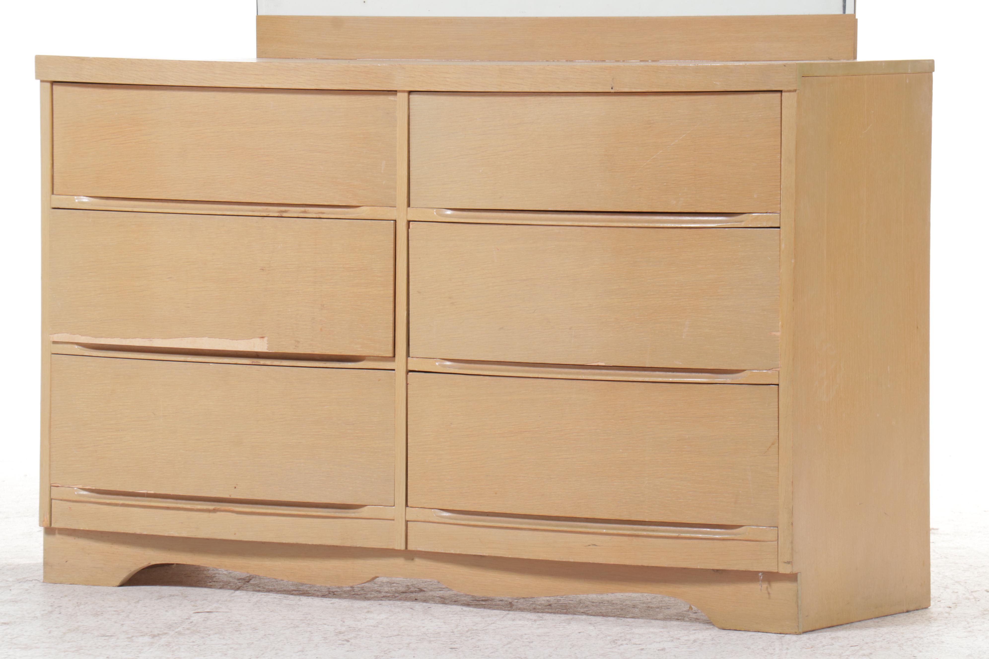 Mid Century Modern Oak Dresser