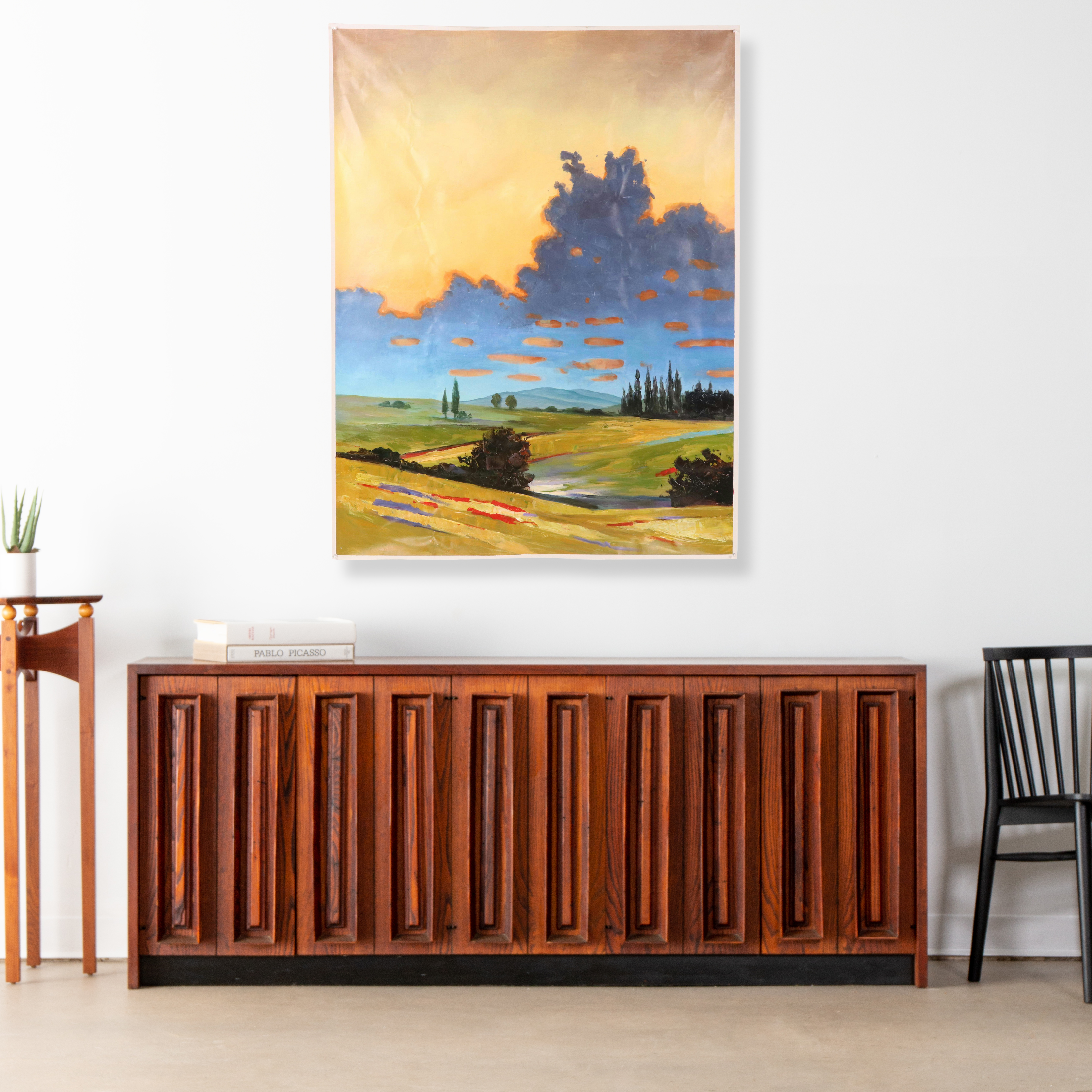 Xie Stylized Landscape Oil Painting, 21st Century