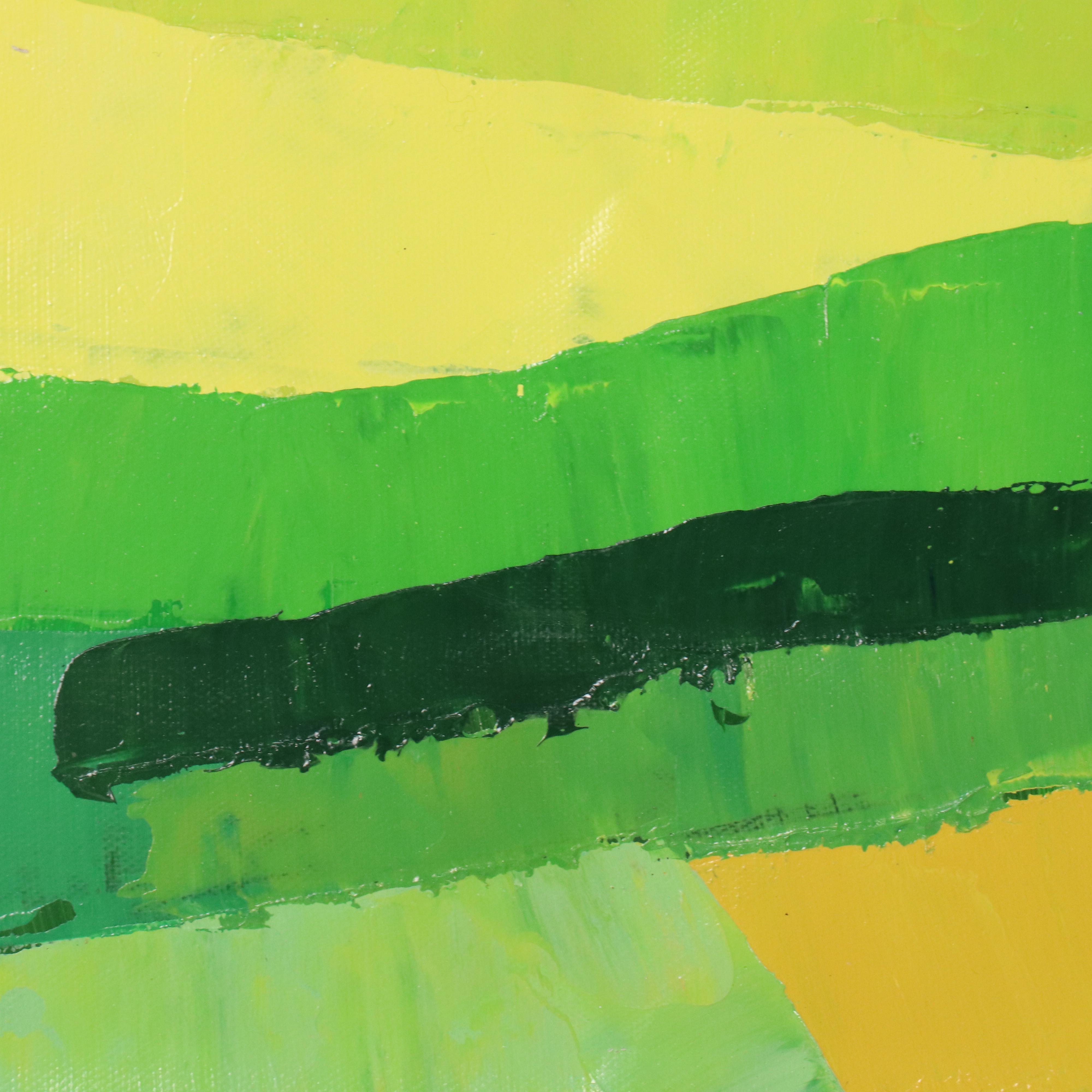 Zheng Stylized Landscape Oil Painting, 21st Century