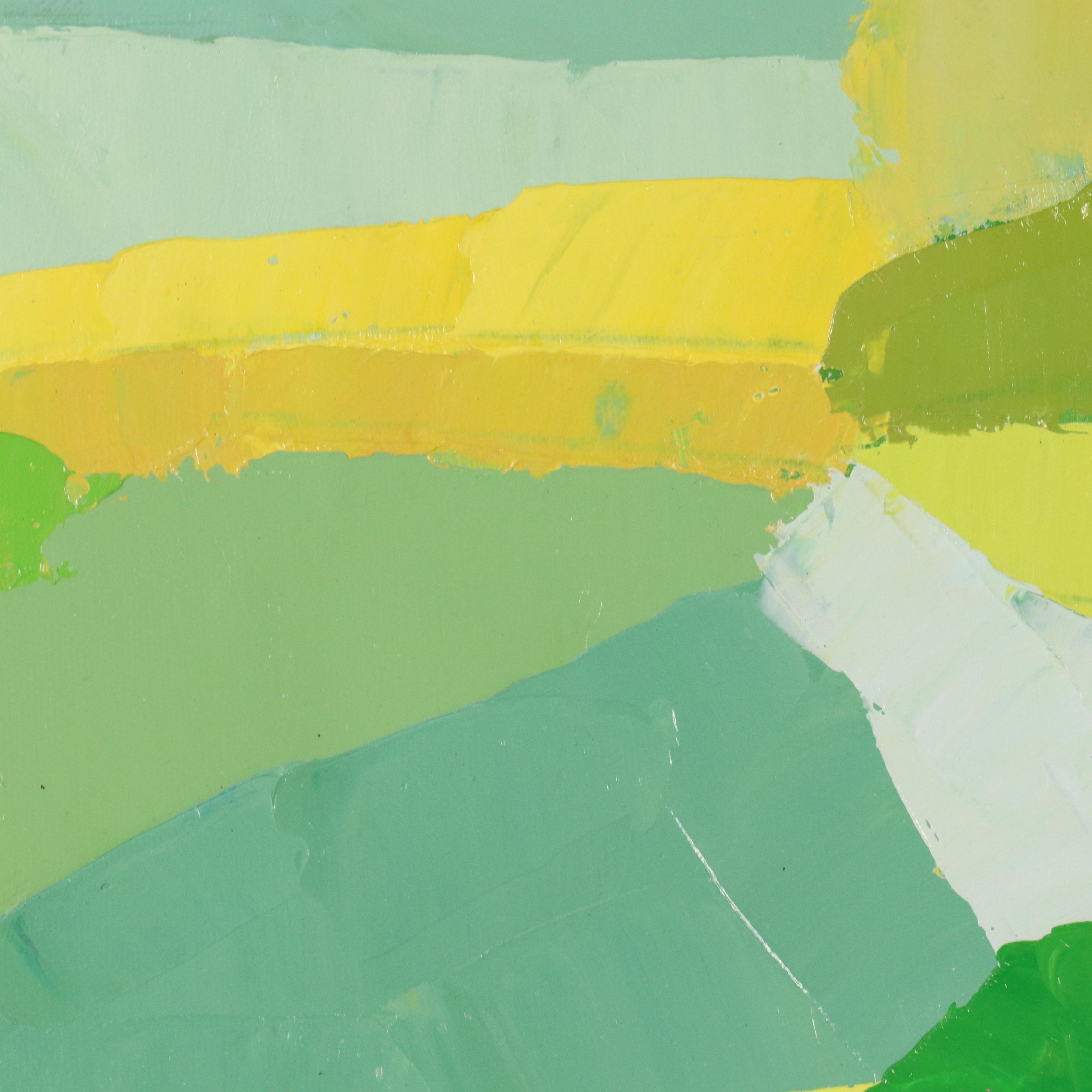 Zheng Stylized Landscape Oil Painting, 21st Century