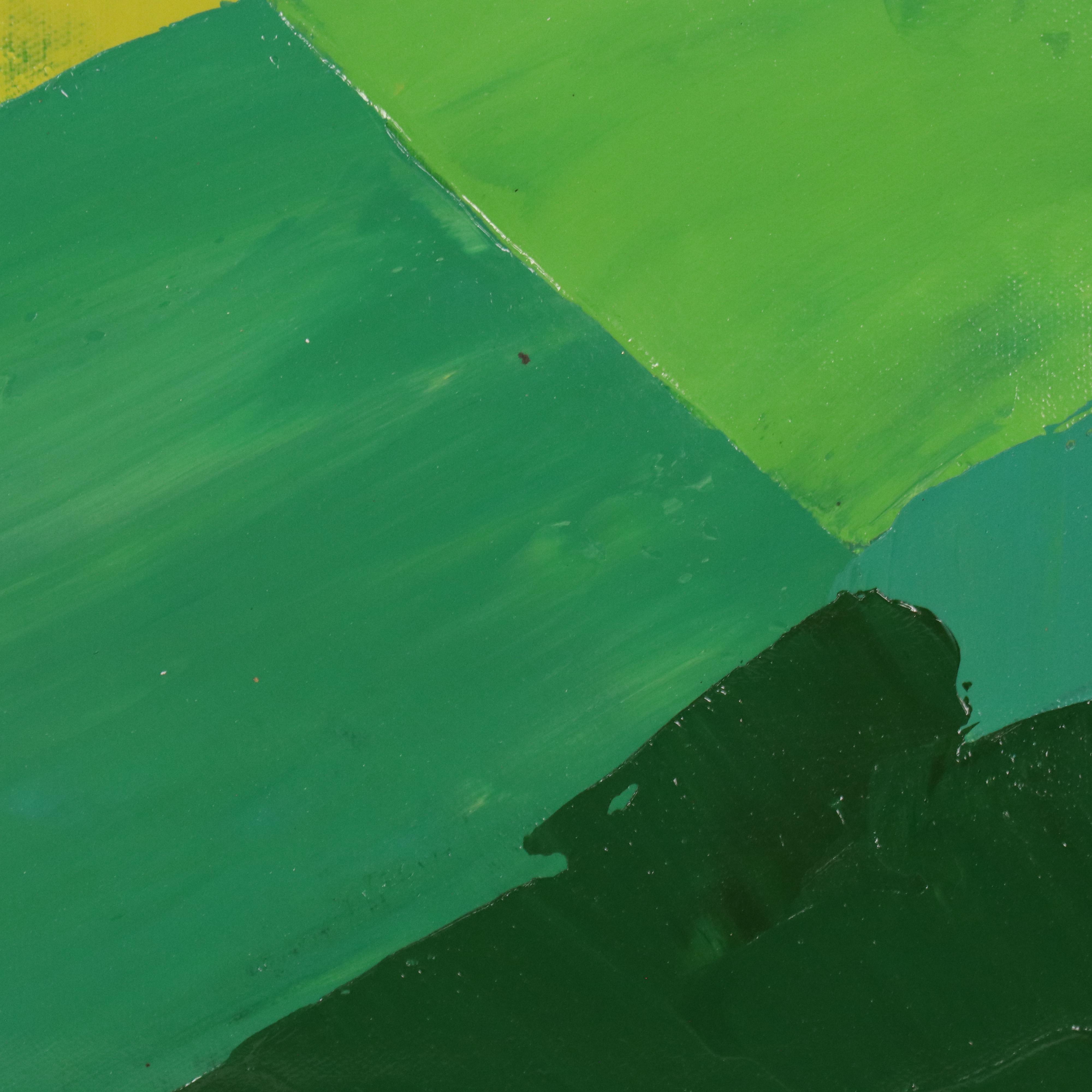 Zheng Stylized Landscape Oil Painting, 21st Century