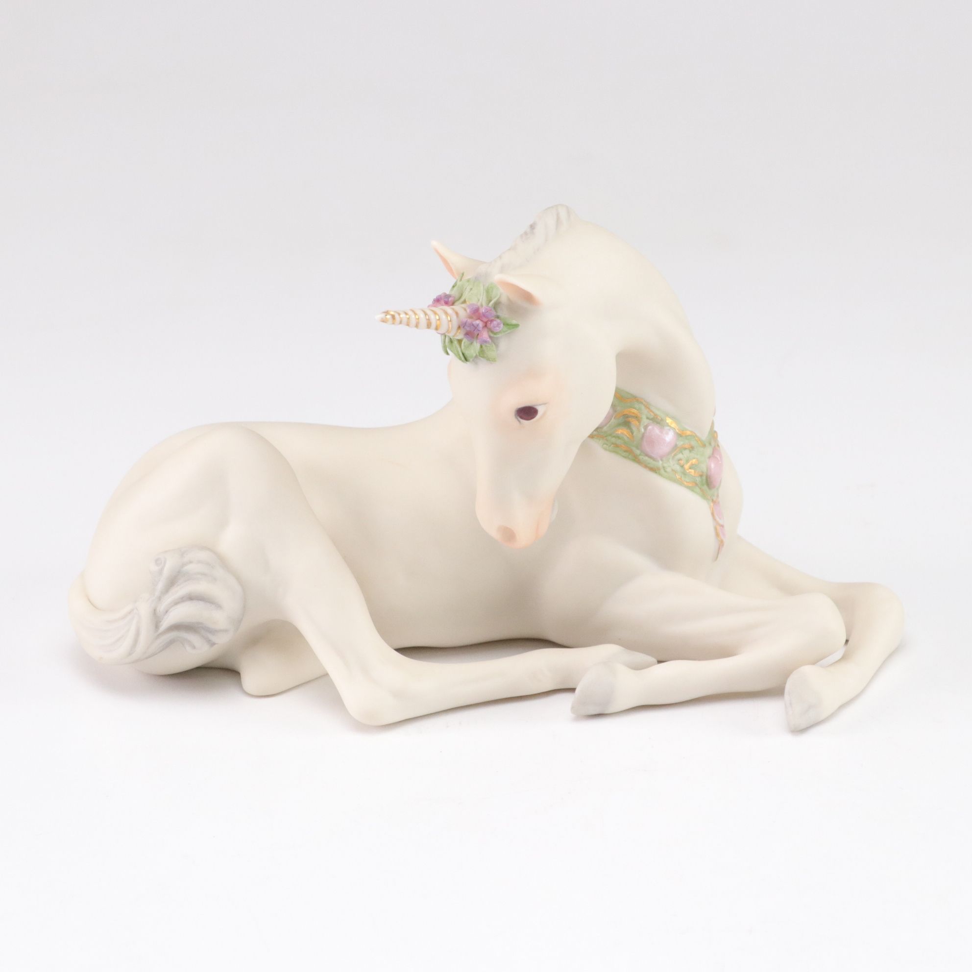 Cybis "Sir Bailey" and "Lord Bentley" Porcelain Unicorn Figurines