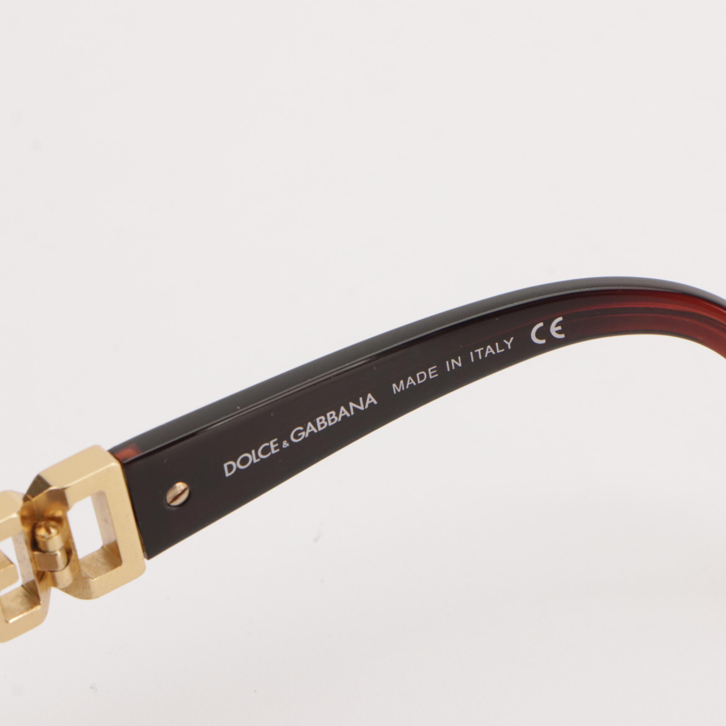 Dolce & Gabbana DG810-S K85 Prescription Rectangular Wrap Sunglasses in Case/Box