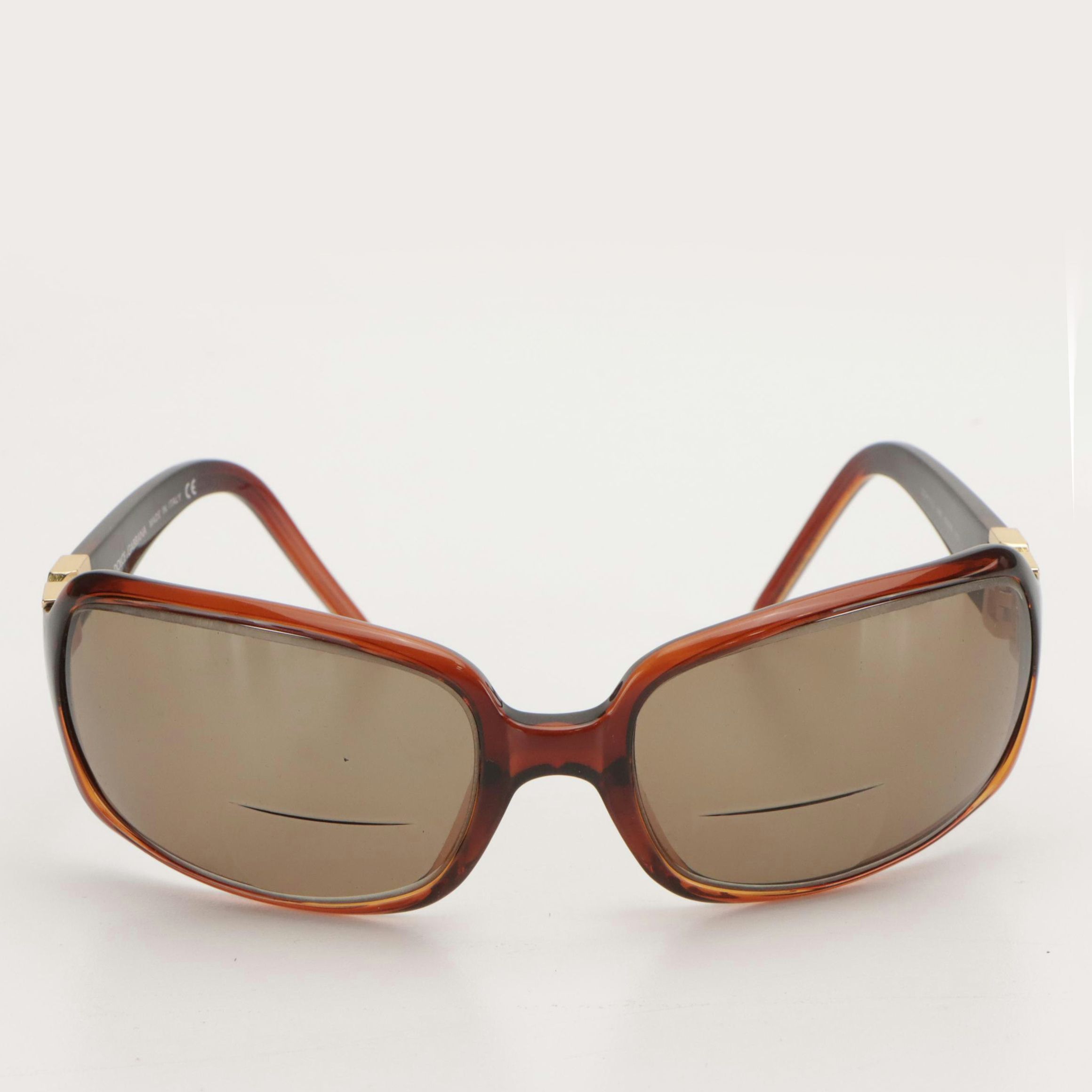 Dolce & Gabbana DG810-S K85 Prescription Rectangular Wrap Sunglasses in Case/Box