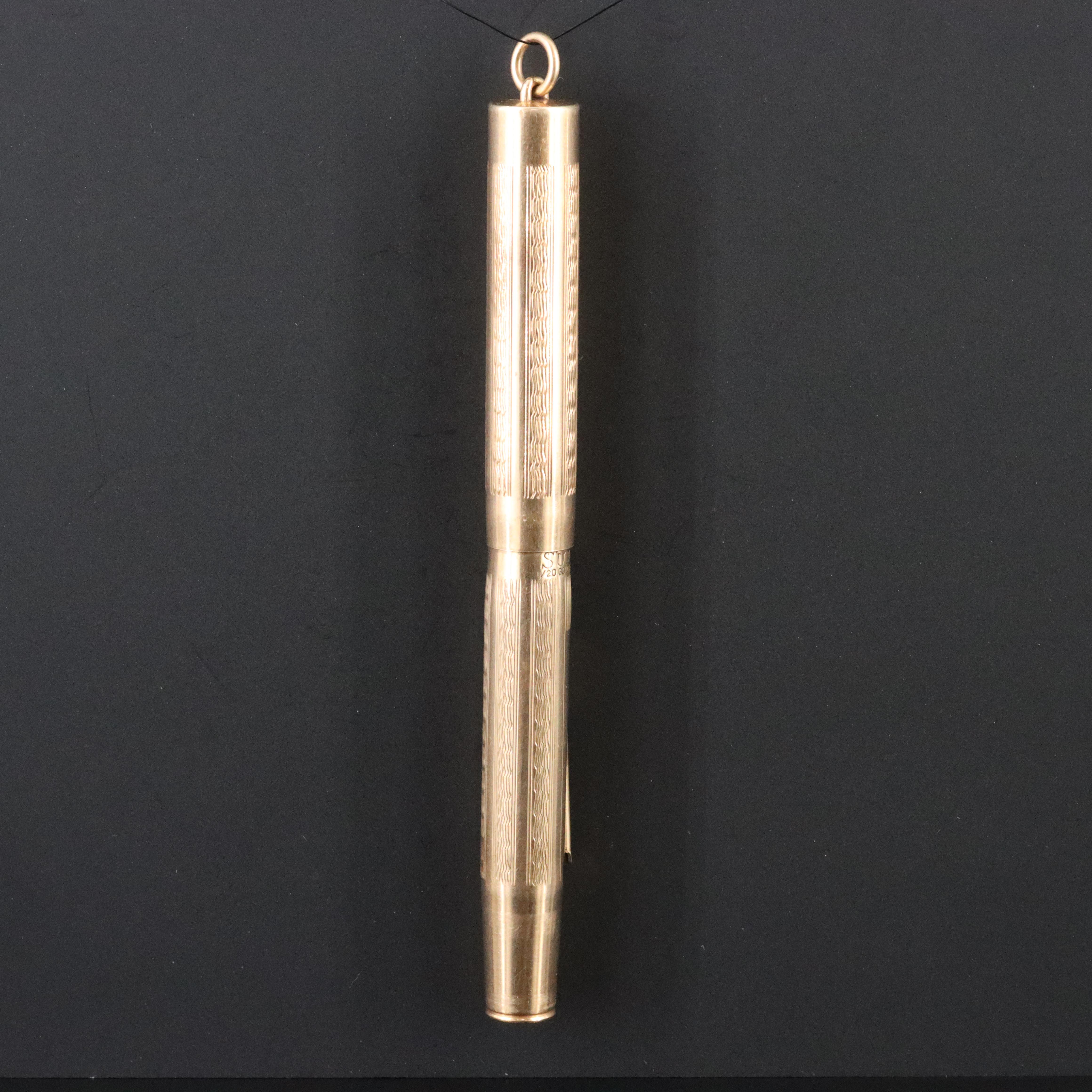 Superite Gold-Filled Fountain Pen Pendant with 14K Nib